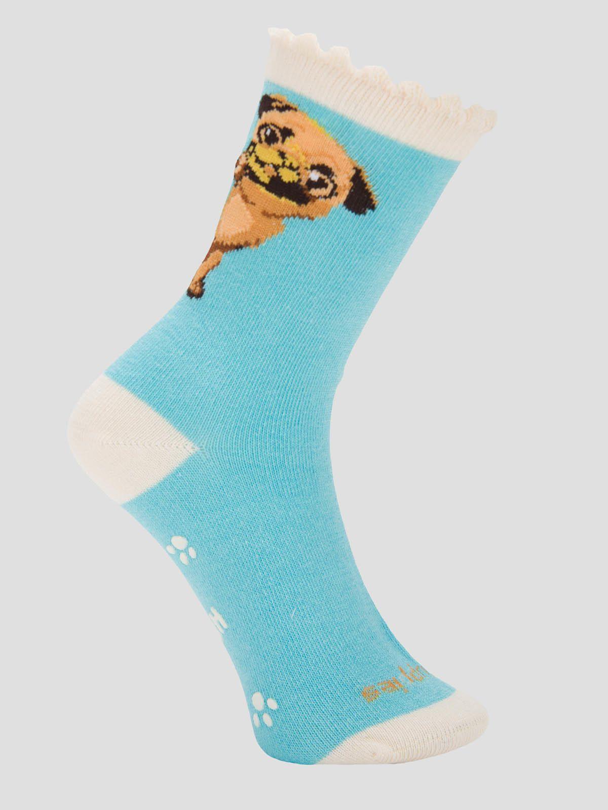 Calcetin Algodón Niña C St Bigpug Azul-0