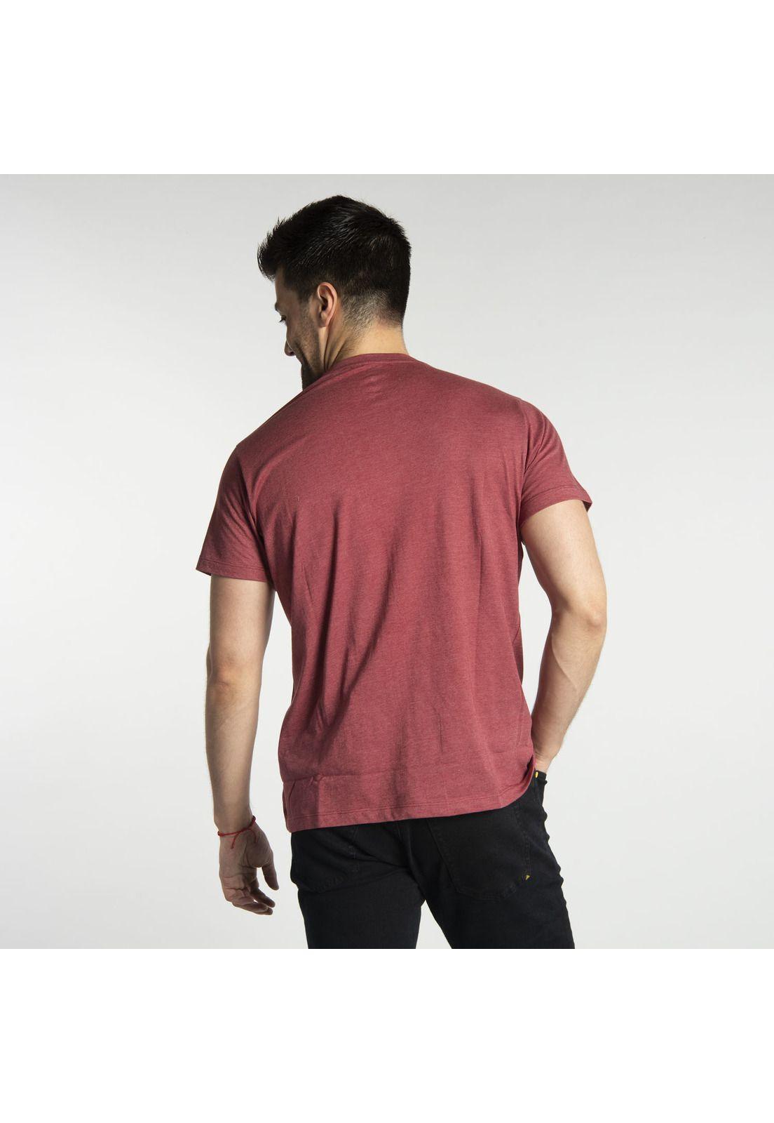 Polera M/C Hombre Fdtn Dry Goods Tee Burdeo-2