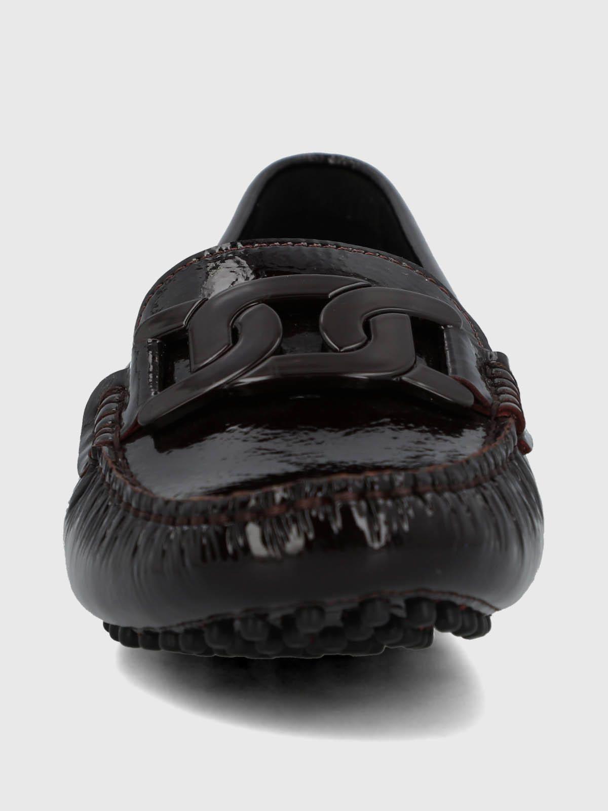 Mocasin Cuero Mujer Simona Rojo-3