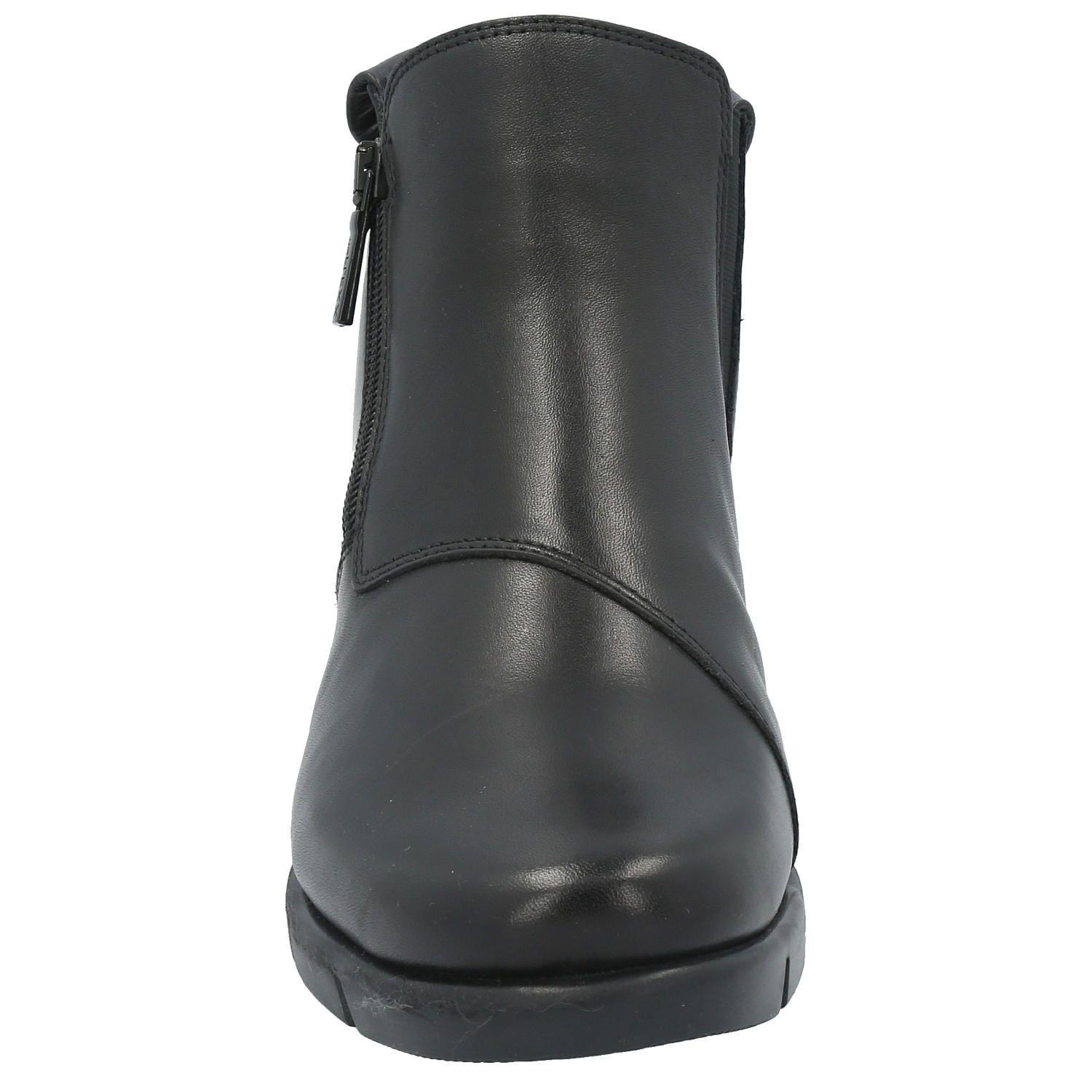 Botin Cuero Mujer Pan Pete Negro-2