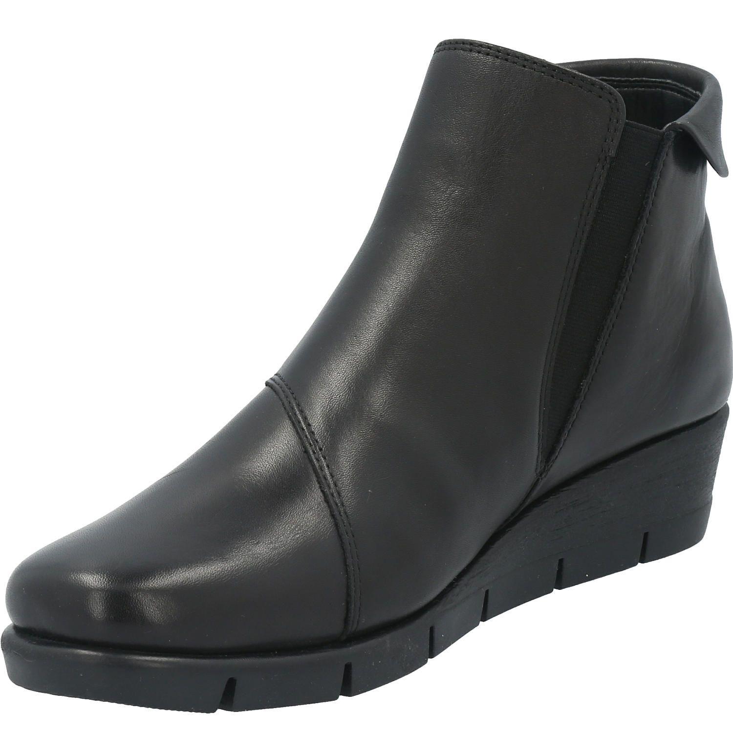 Botin Cuero Mujer Pan Pete Negro-4