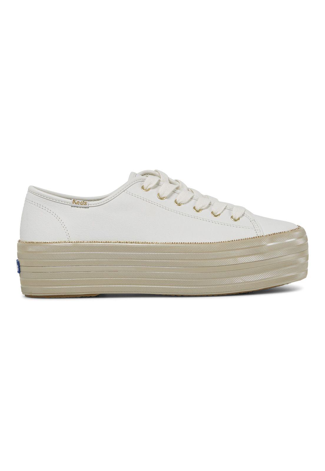 Zapatilla Mujer Triple Up Leather Beade Blanco -0