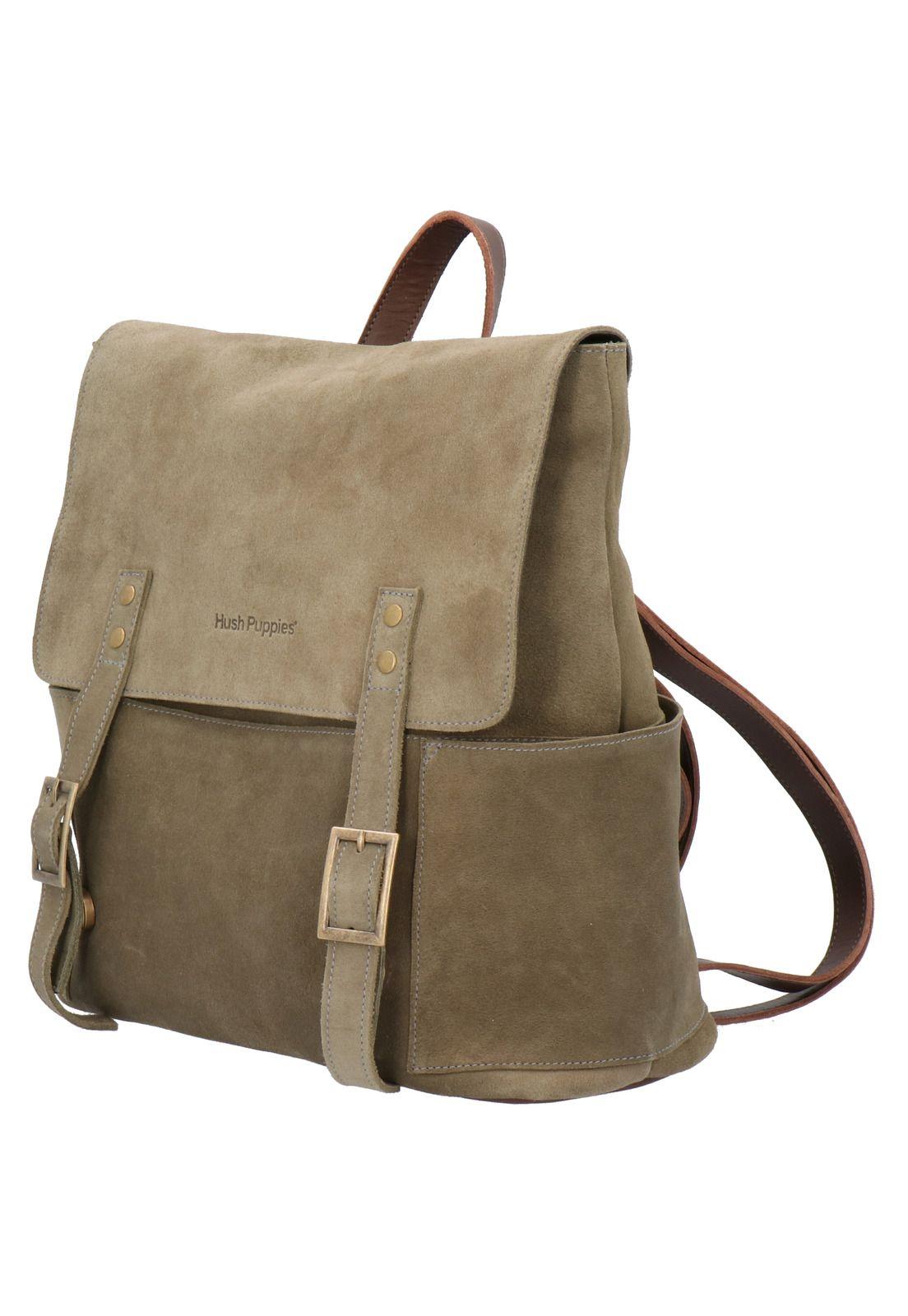 Mochila Cuero Esmeralda Back Verde Mujer-1