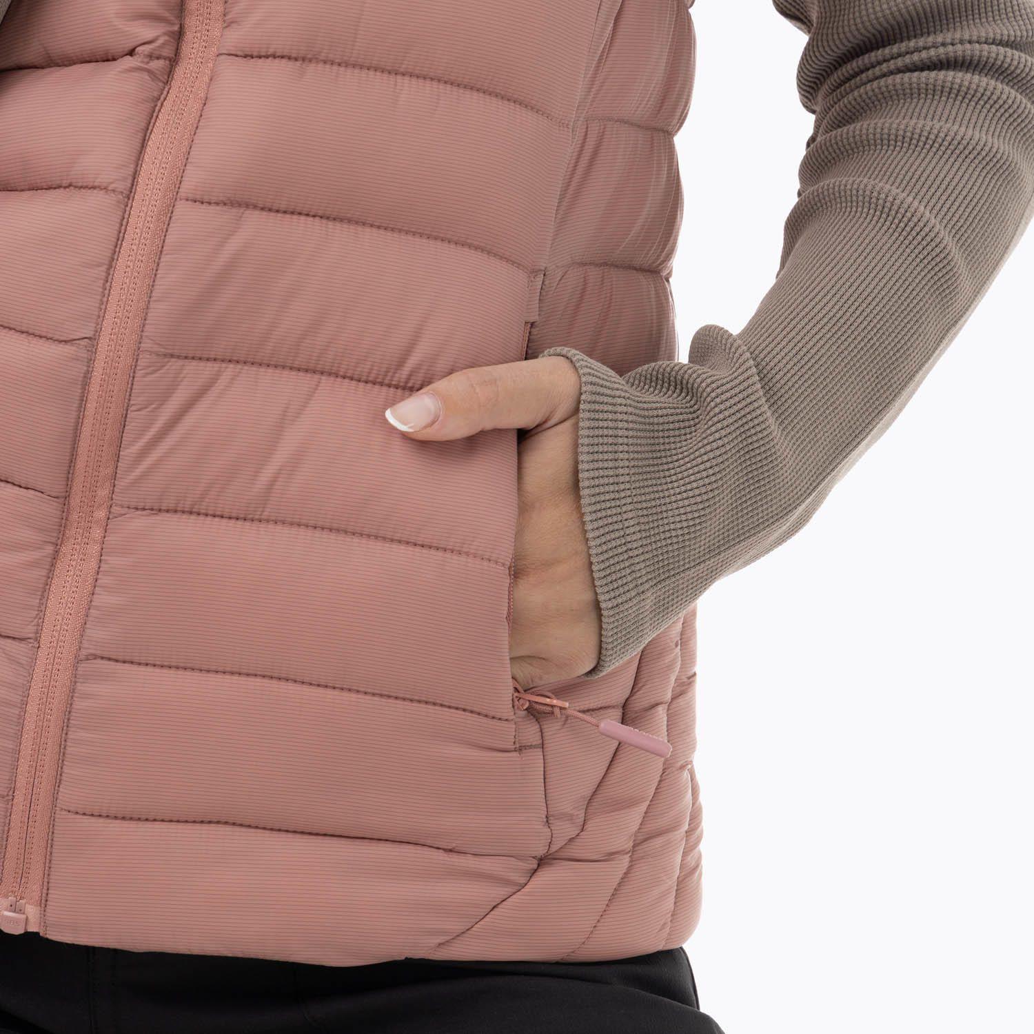 Parka Sin Mangas Nylon Mujer Innoko Rosado-7