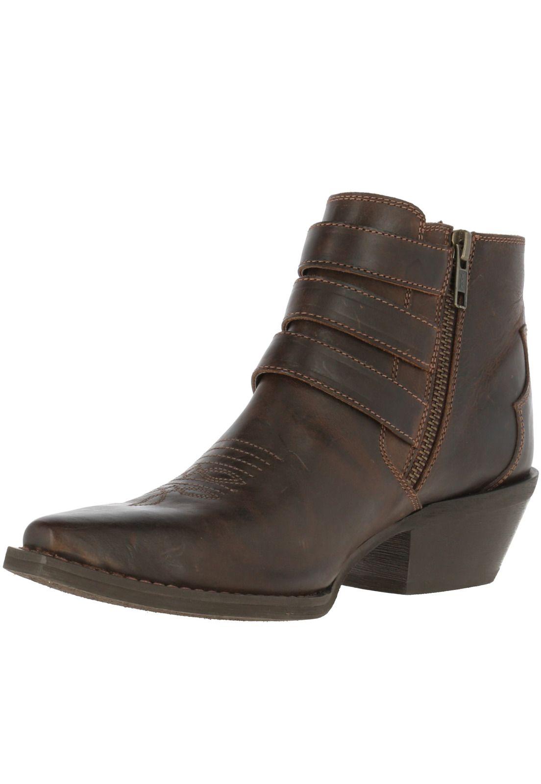 Botin Cuero Mujer Ralin Café-1