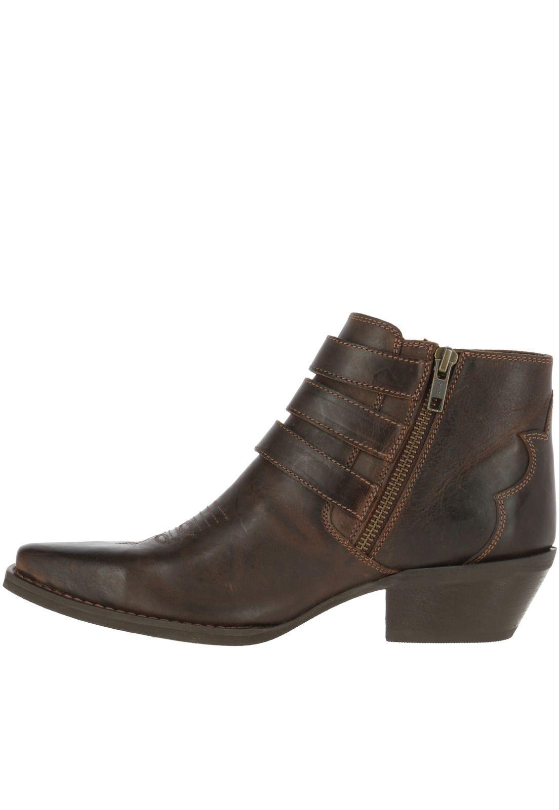 Botin Cuero Mujer Ralin Café-2