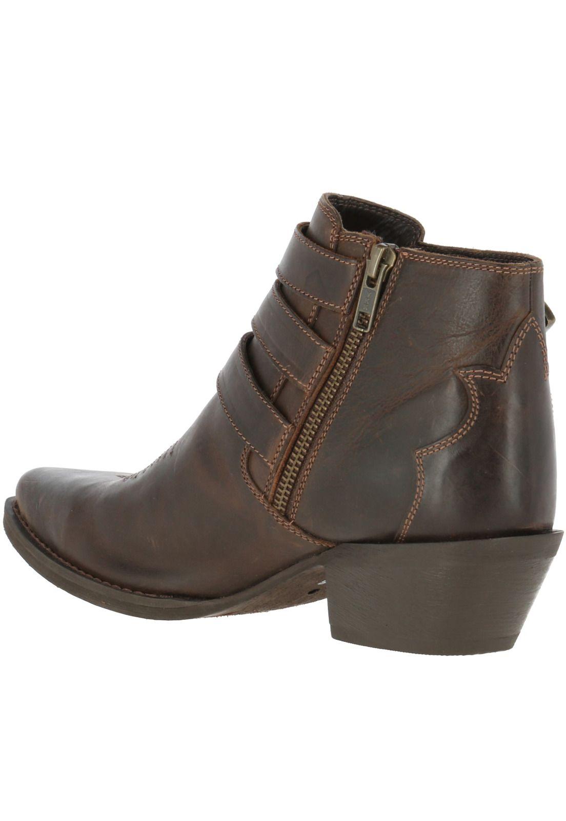 Botin Cuero Mujer Ralin Café-4