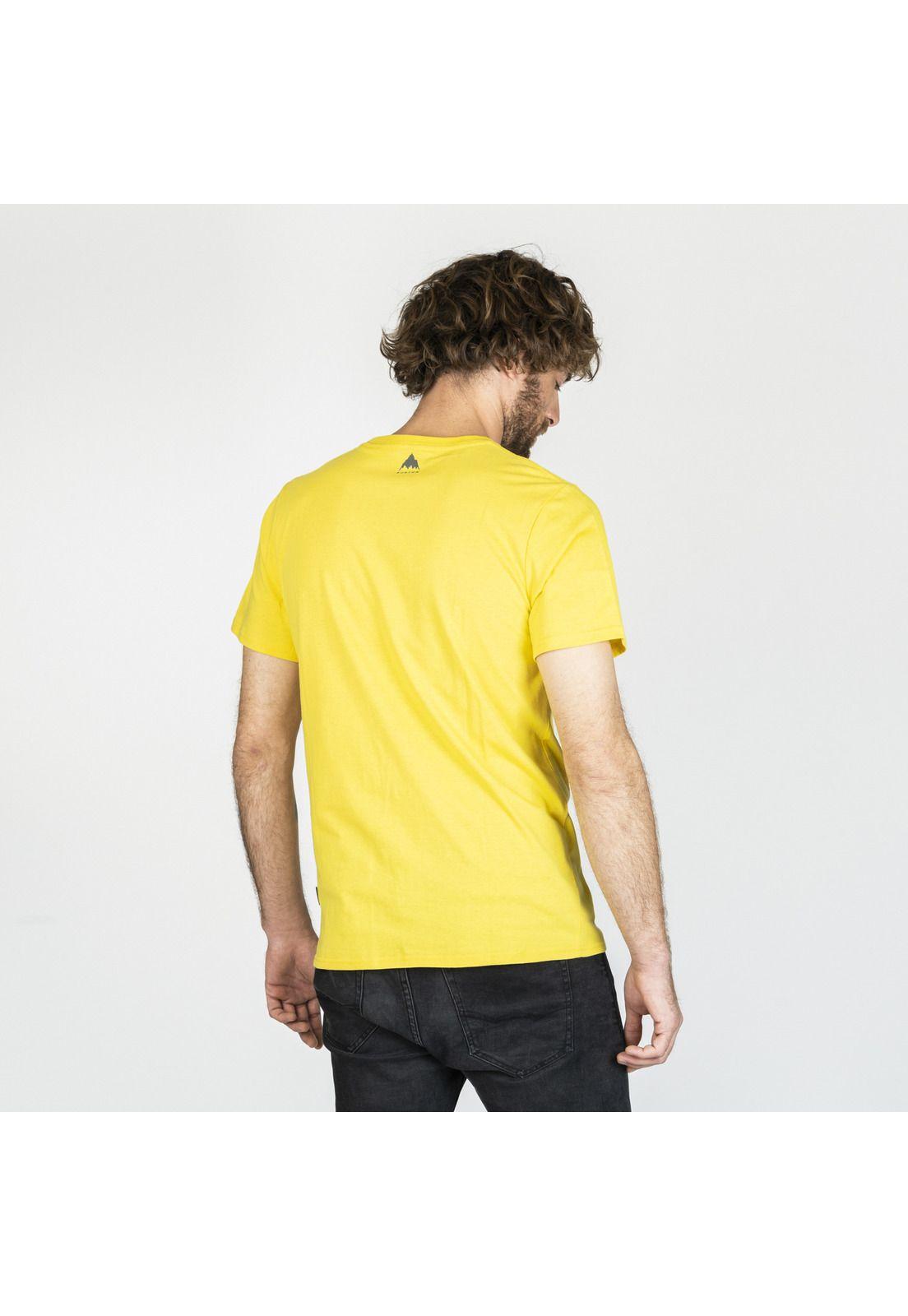 Polera M/C Hombre Mountain I Amarillo-2