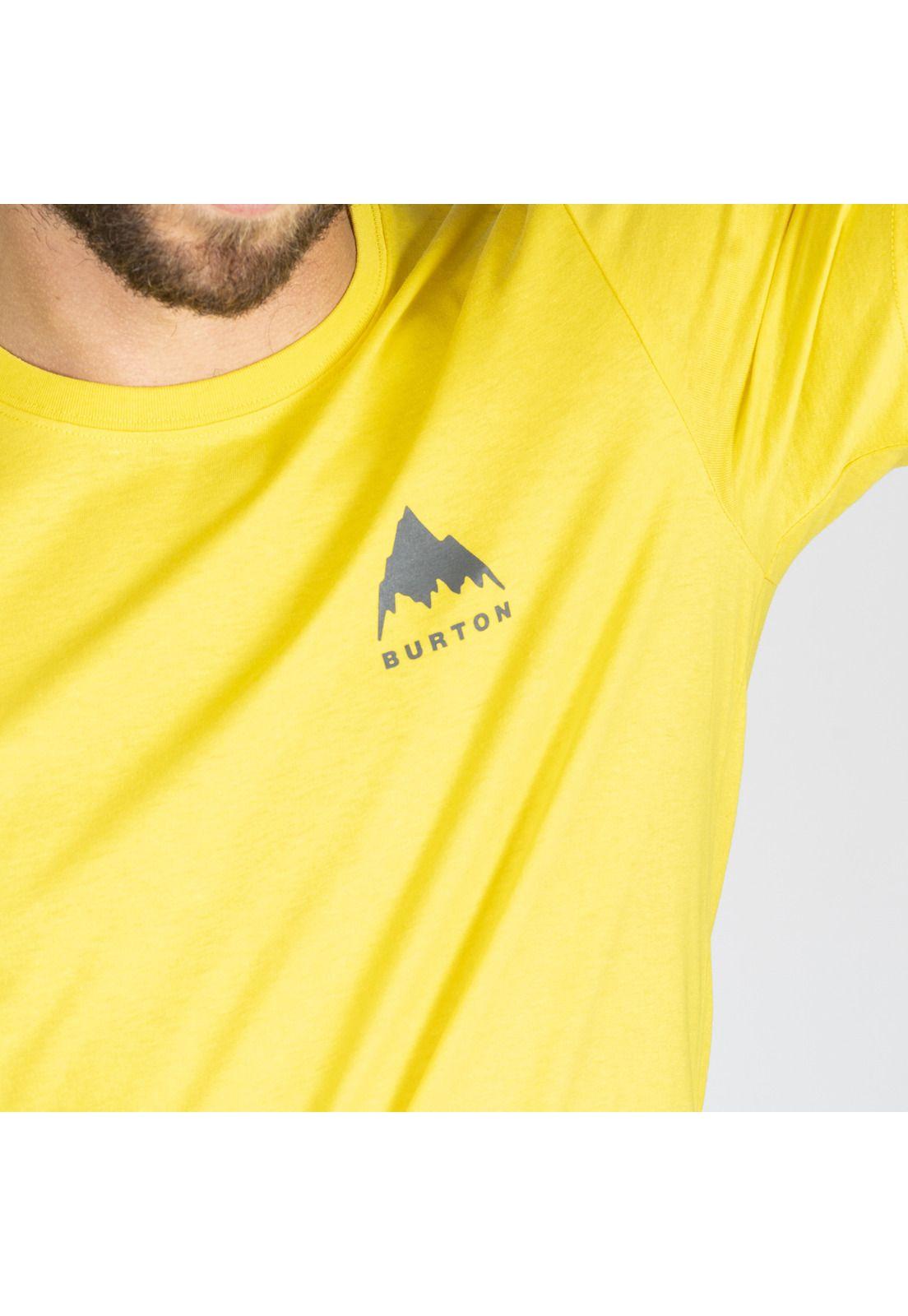 Polera M/C Hombre Mountain I Amarillo-3