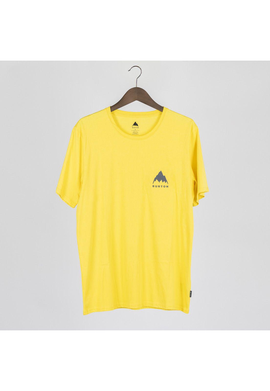 Polera M/C Hombre Mountain I Amarillo-4