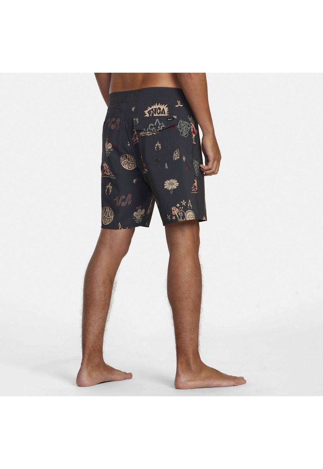 Traje De Baño Vapigmentprntbdsh Negro Hombre-5