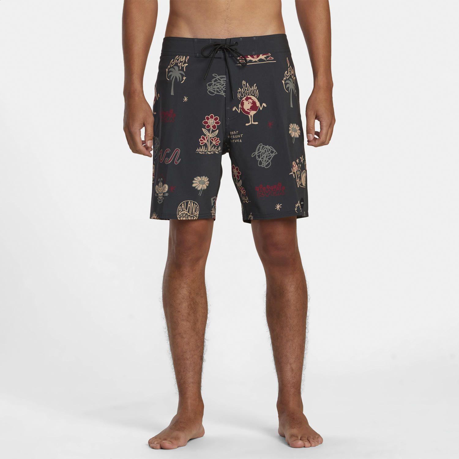 Traje De Baño Vapigmentprntbdsh Negro Hombre-0