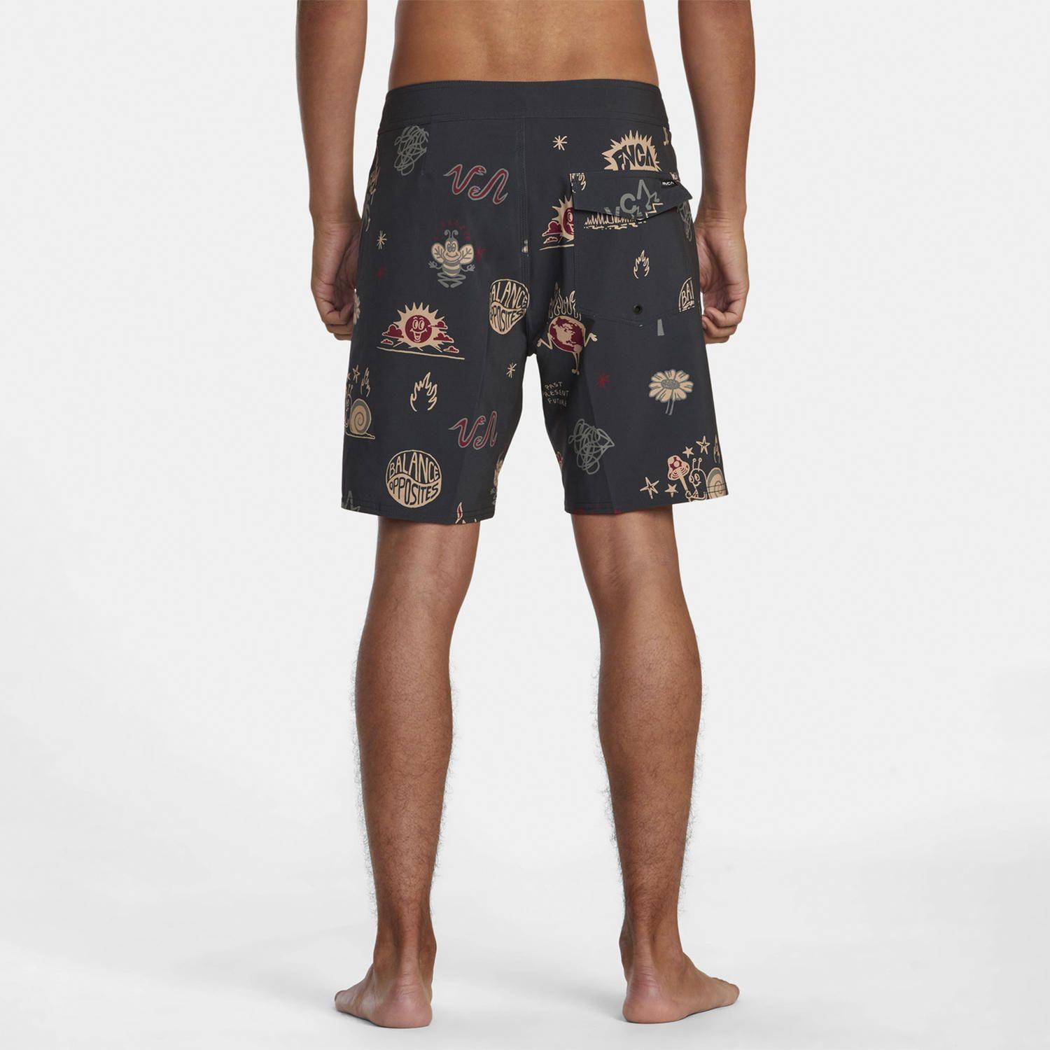 Traje De Baño Vapigmentprntbdsh Negro Hombre-1