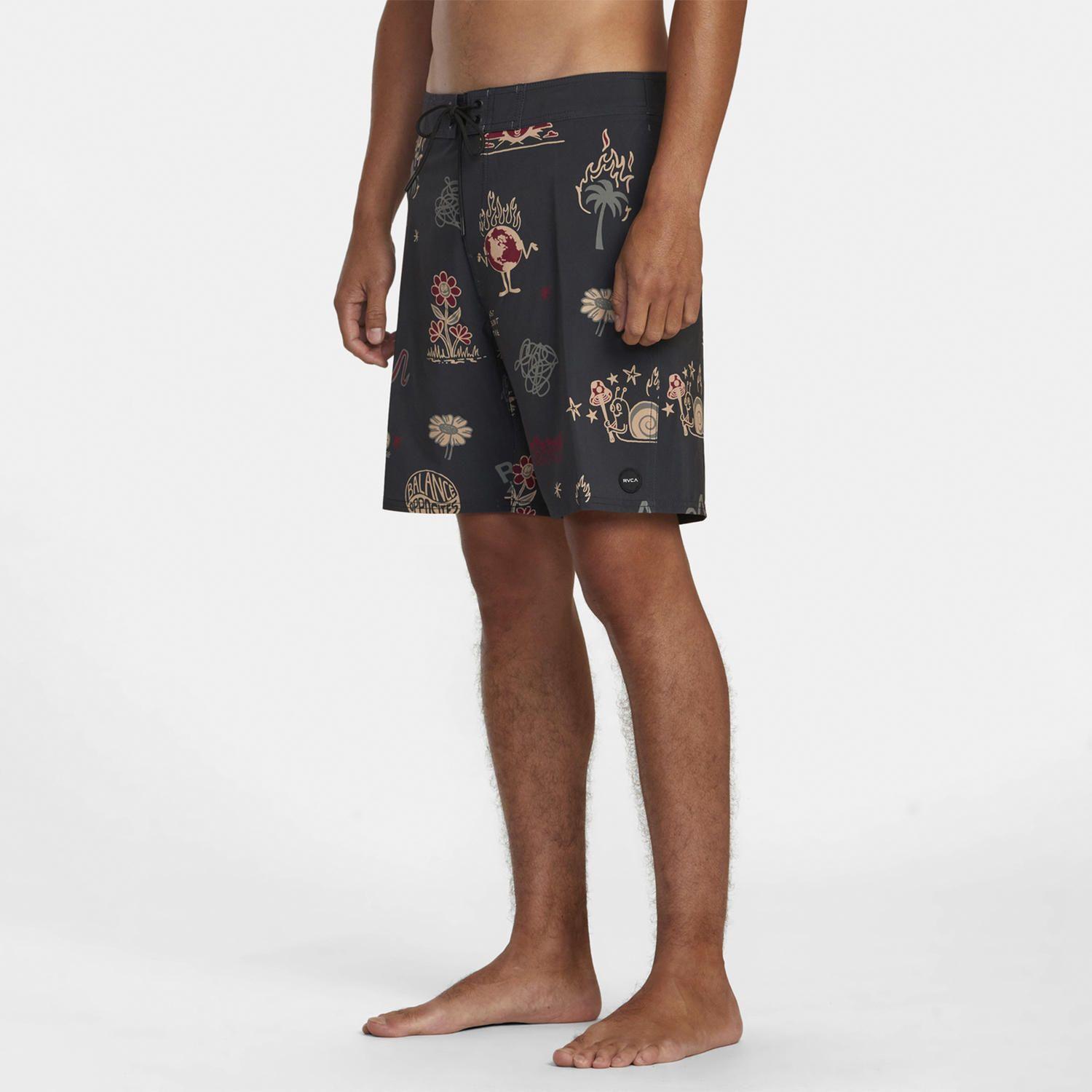 Traje De Baño Vapigmentprntbdsh Negro Hombre-4