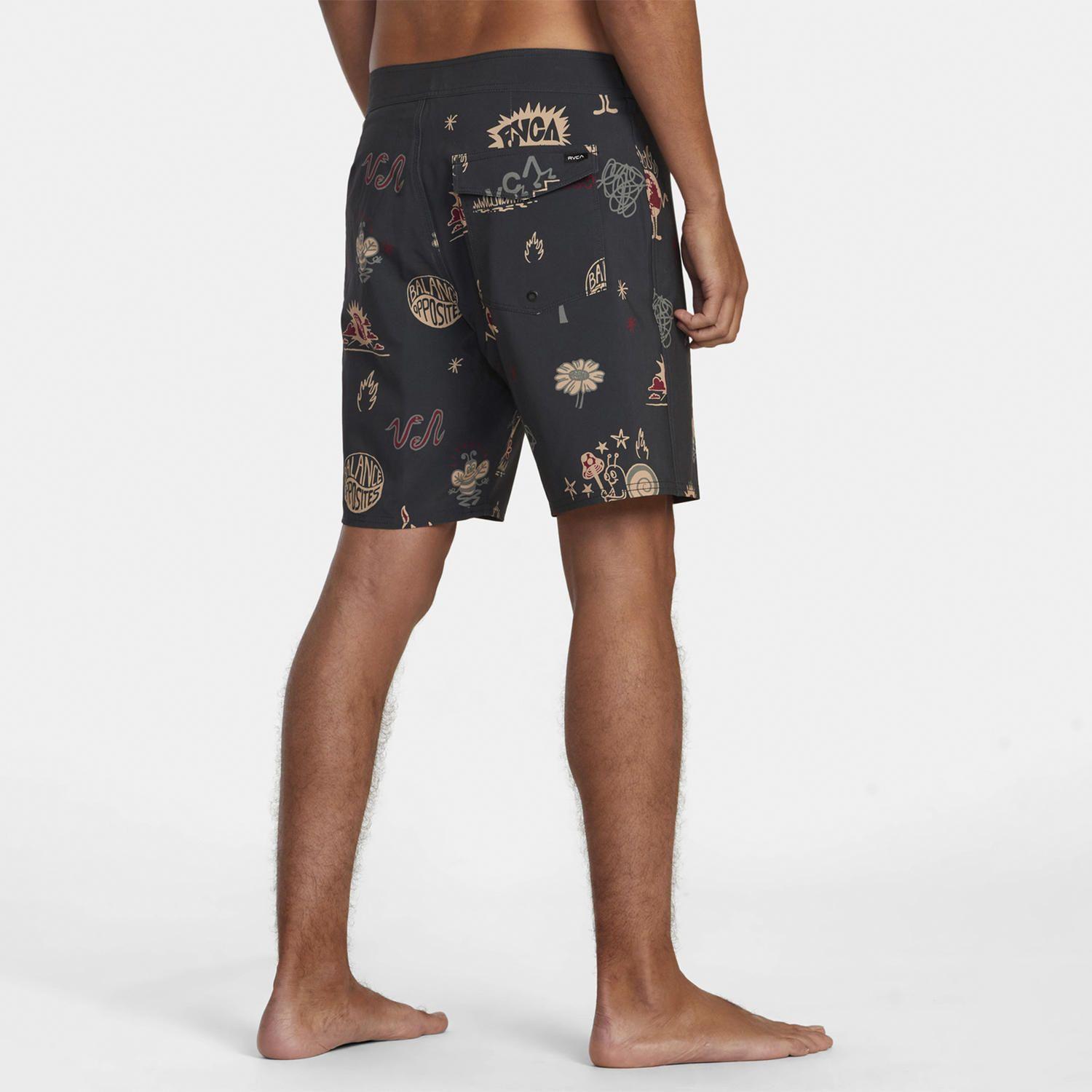 Traje De Baño Vapigmentprntbdsh Negro Hombre-5