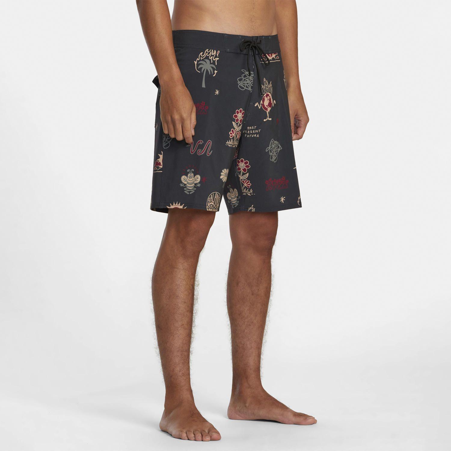 Traje De Baño Vapigmentprntbdsh Negro Hombre-6