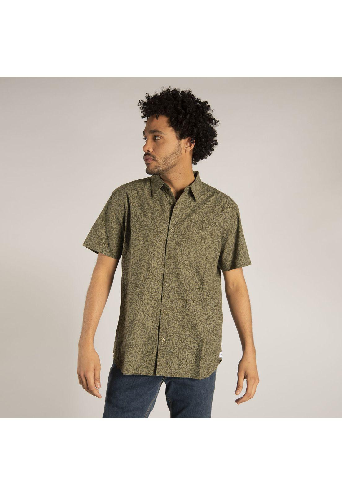 Camisa M/C Hombre Foundation S/S Ao Sh Verde-0