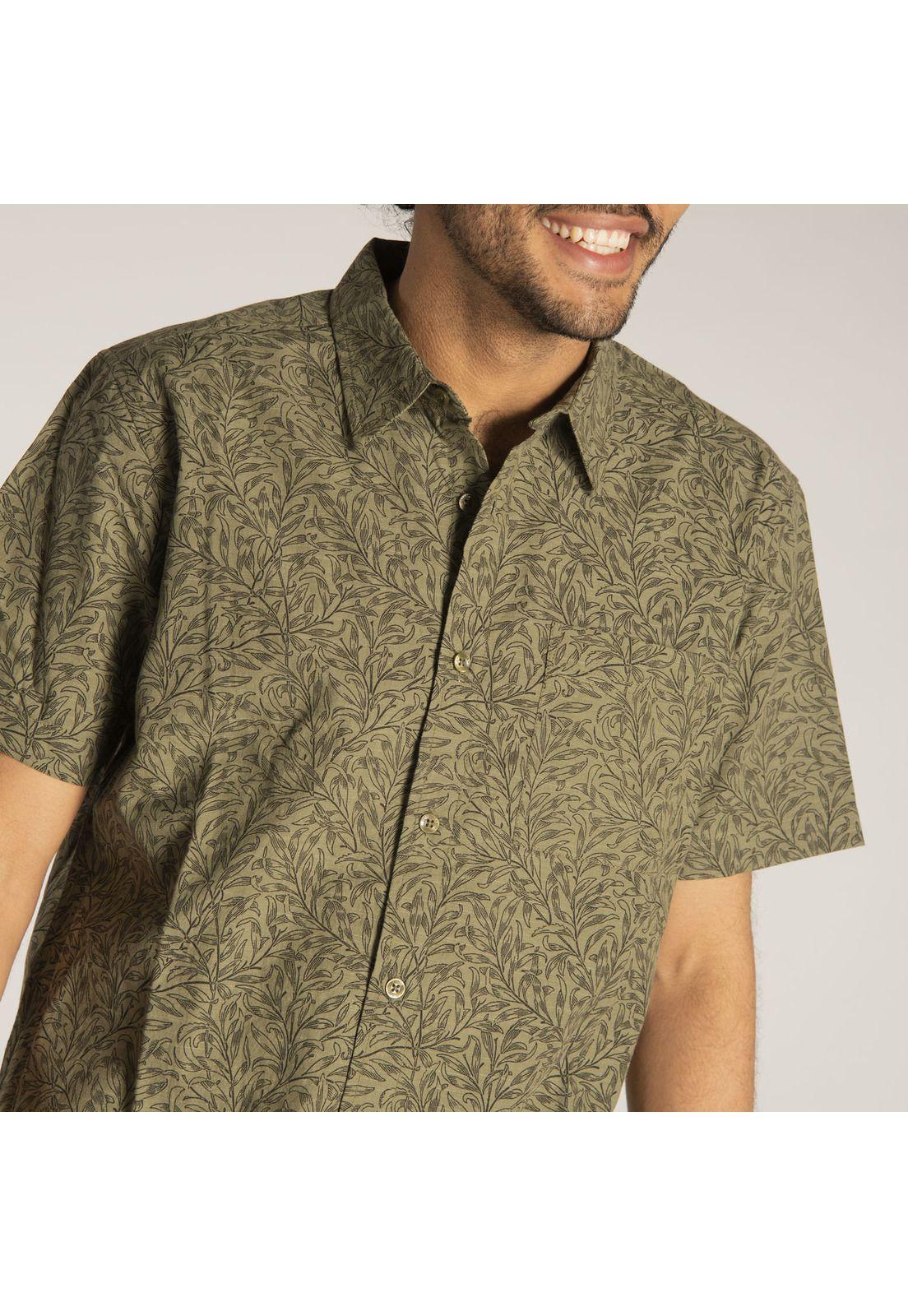 Camisa M/C Hombre Foundation S/S Ao Sh Verde-4