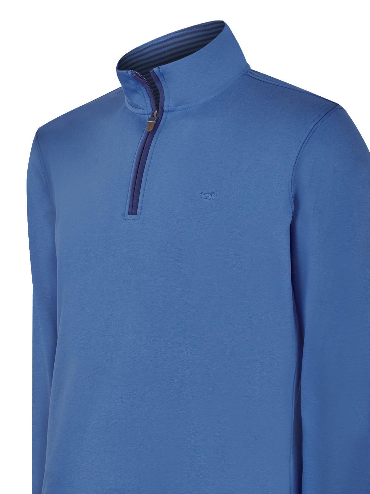 Polerón Algodón Org Azul Riminihalf Hombre -3