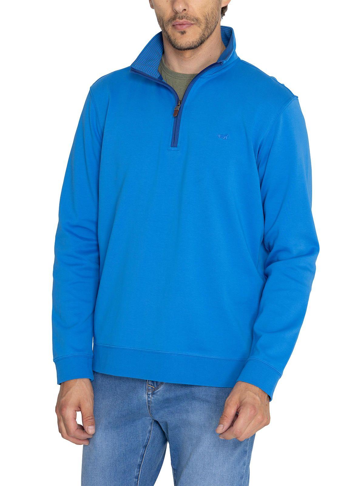 Polerón Algodón Org Azul Riminihalf Hombre -4