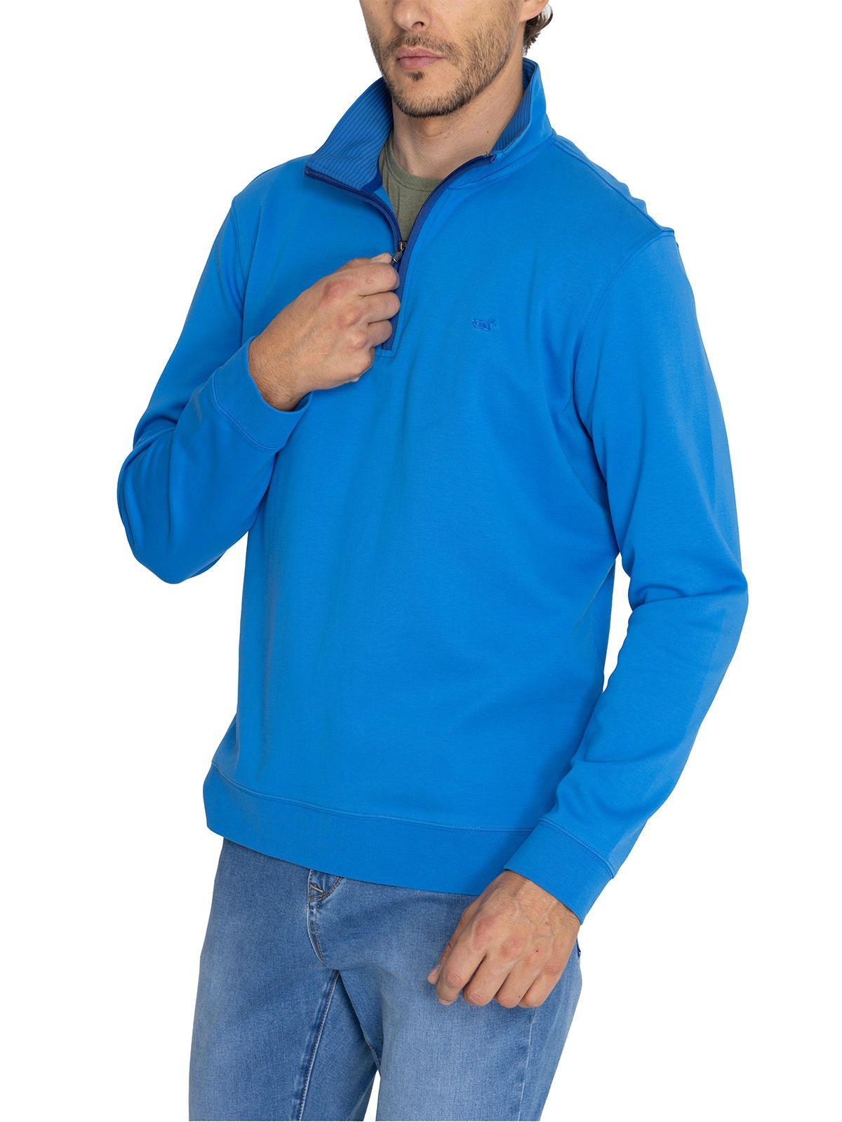 Polerón Algodón Org Azul Riminihalf Hombre -5