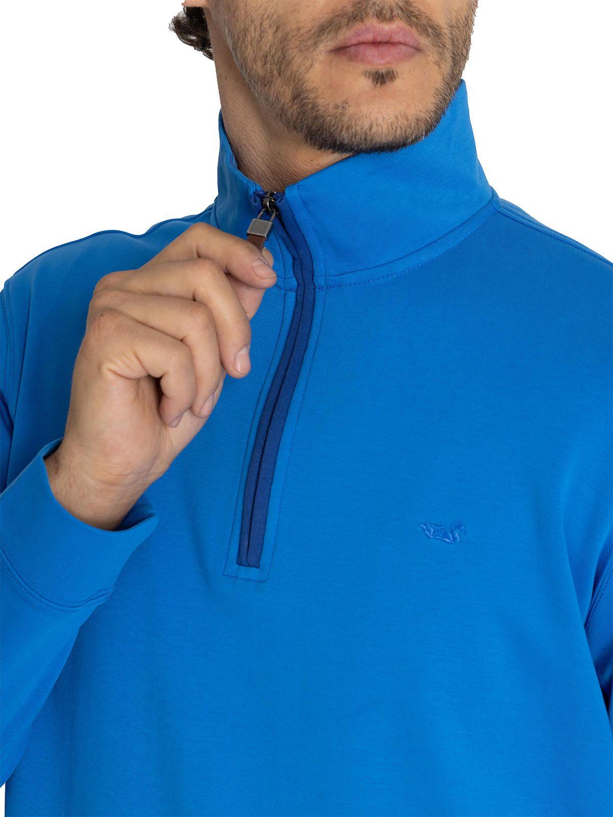 Polerón Algodón Org Azul Riminihalf Hombre -6