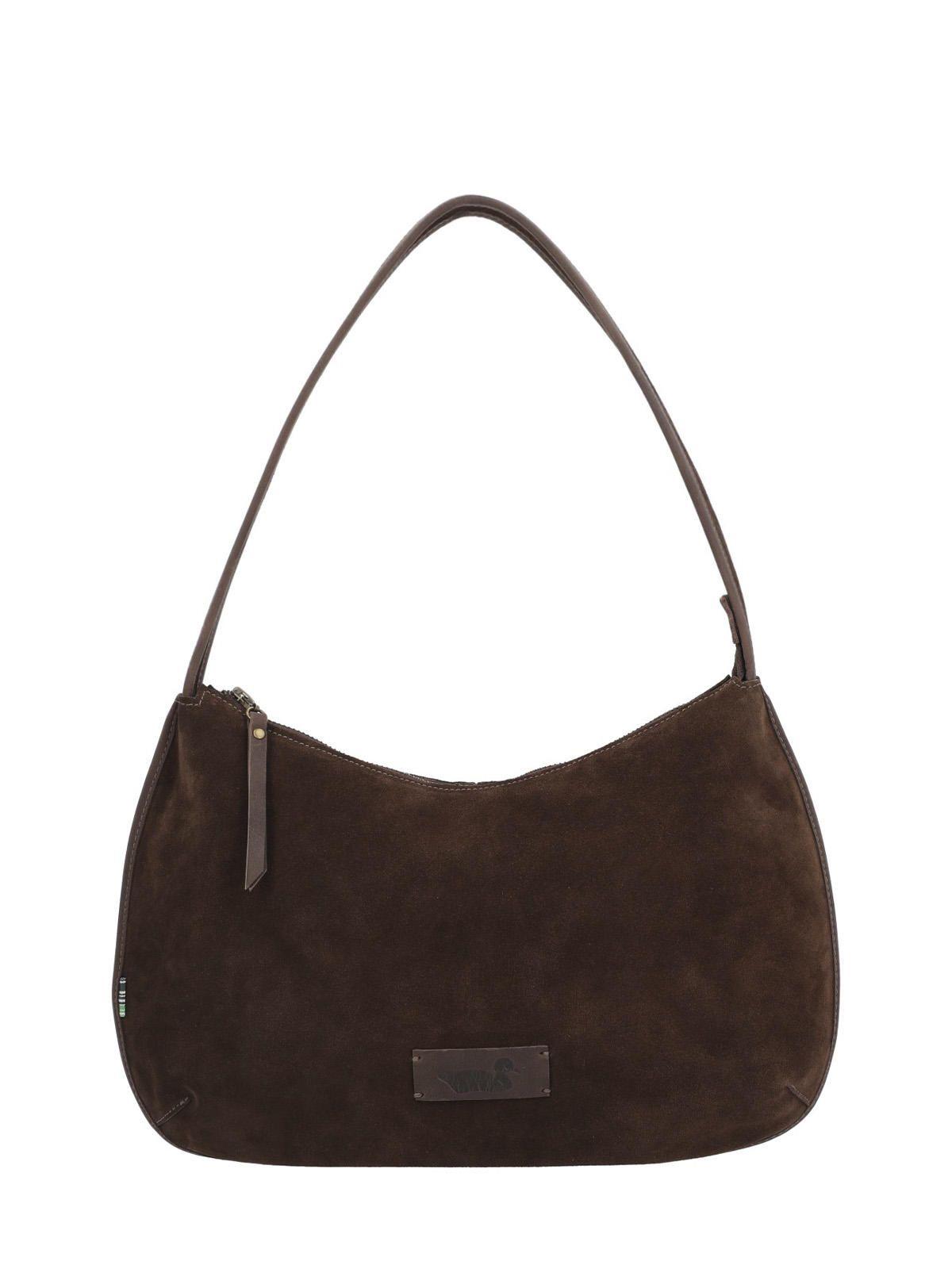 Cartera Cuero Mujer Lara Hobo Chocolate-0