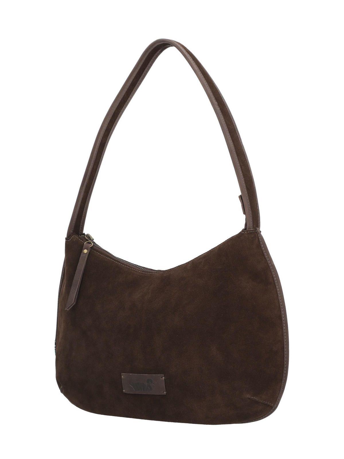 Cartera Cuero Mujer Lara Hobo Chocolate-1