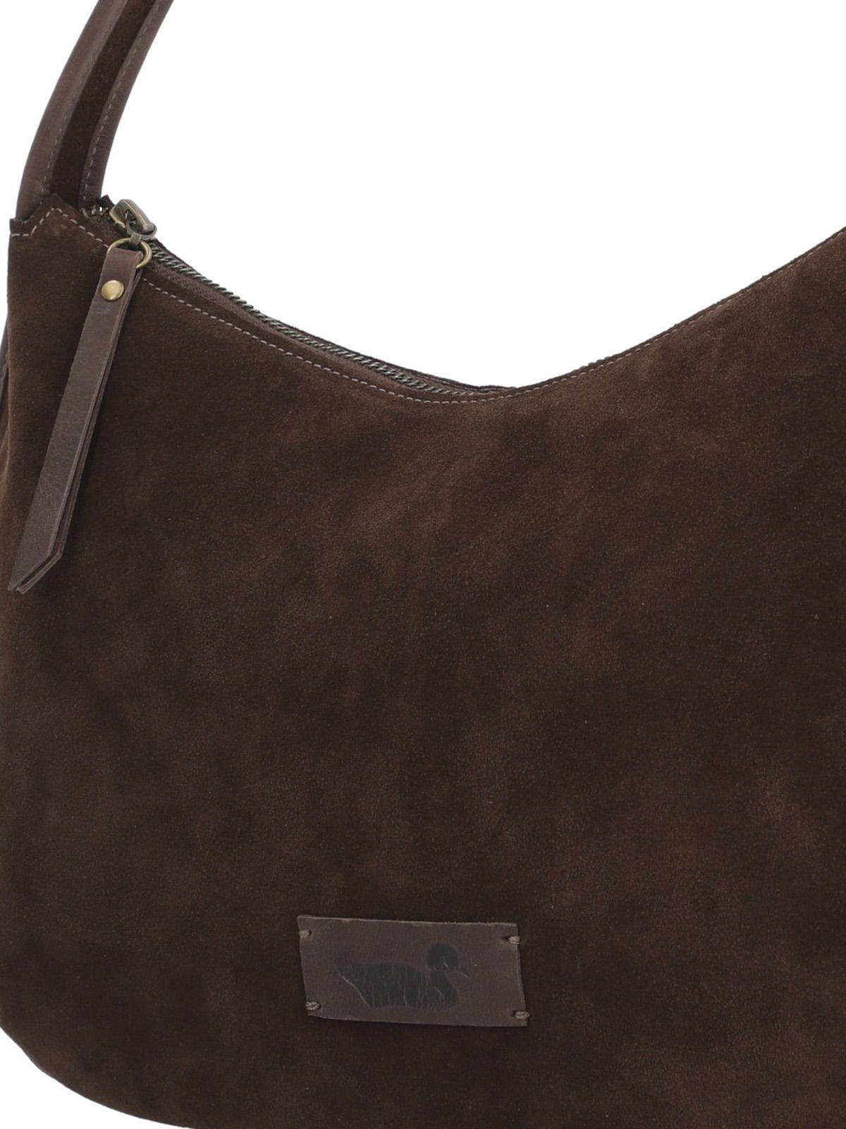 Cartera Cuero Mujer Lara Hobo Chocolate-3