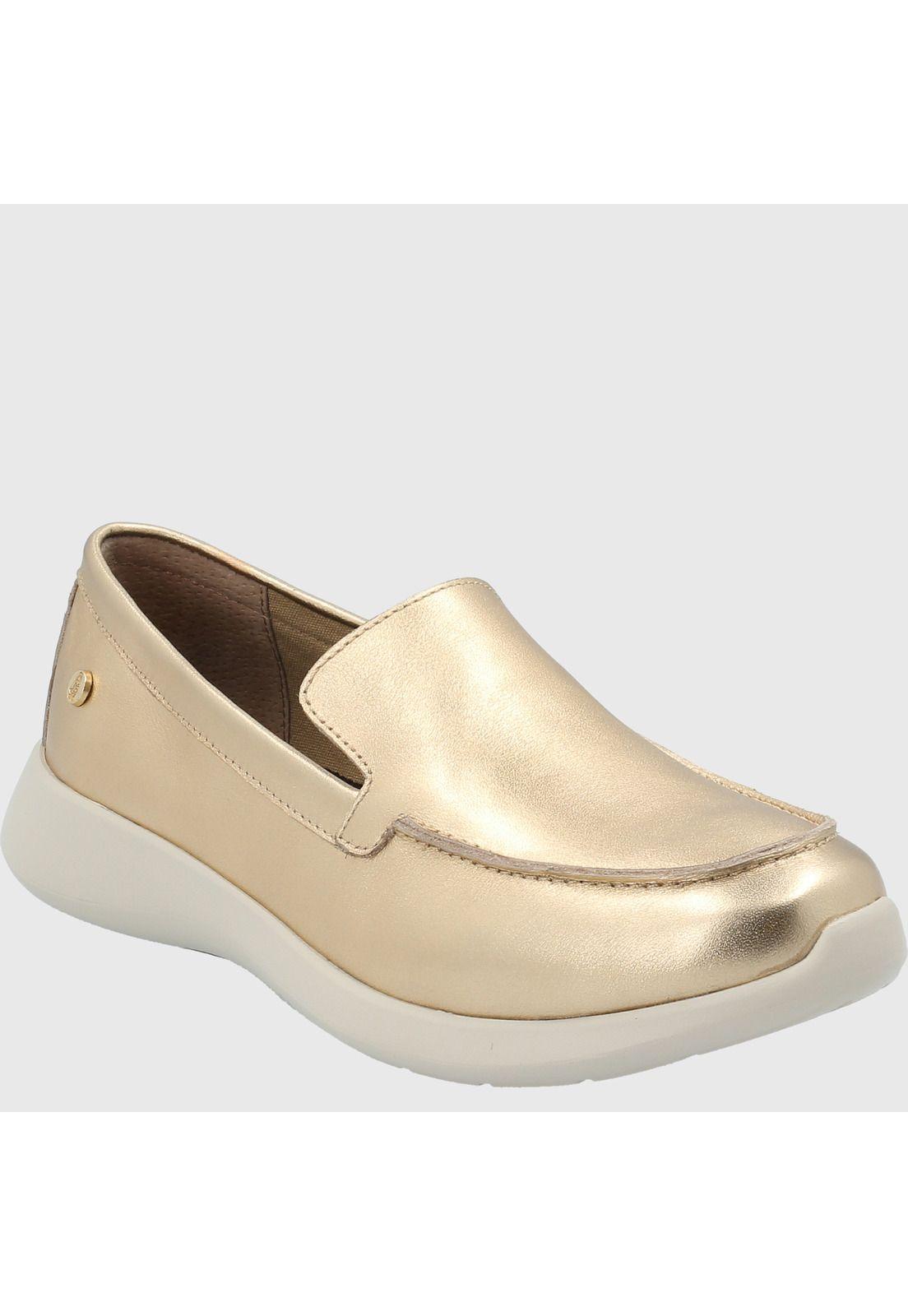 Zapatilla Cuero Mujer Dream Dorado-0