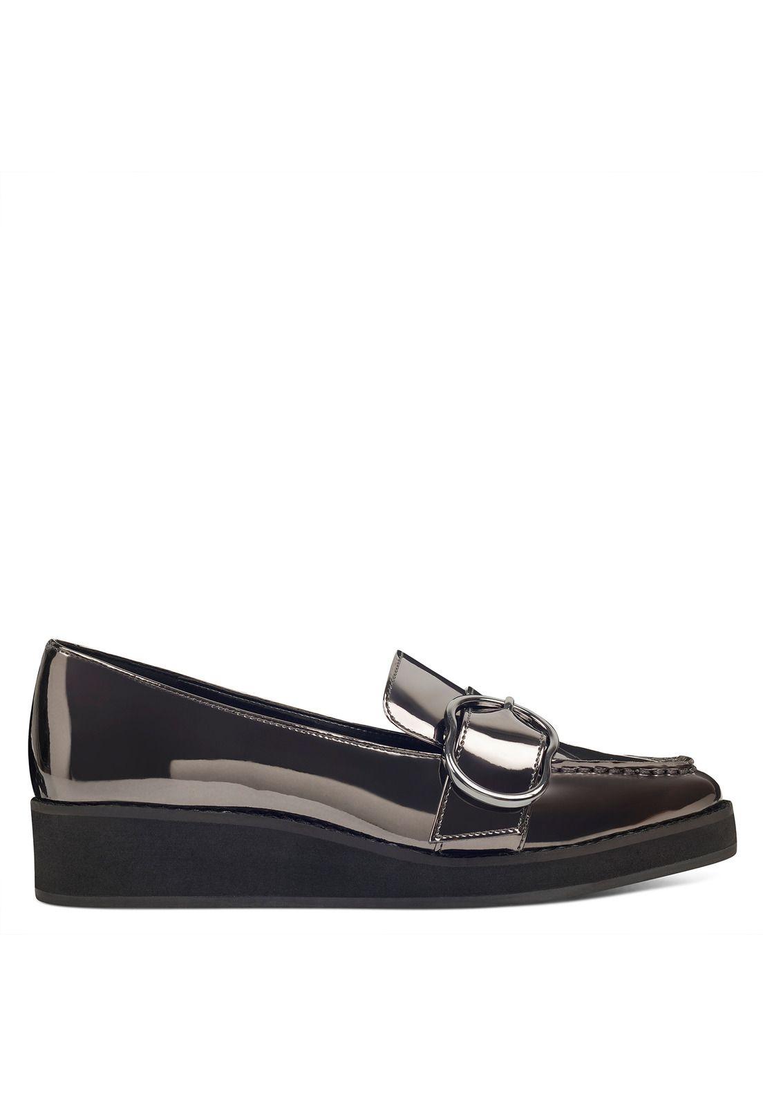 Mocasin Keppme Plateado Mujer-0