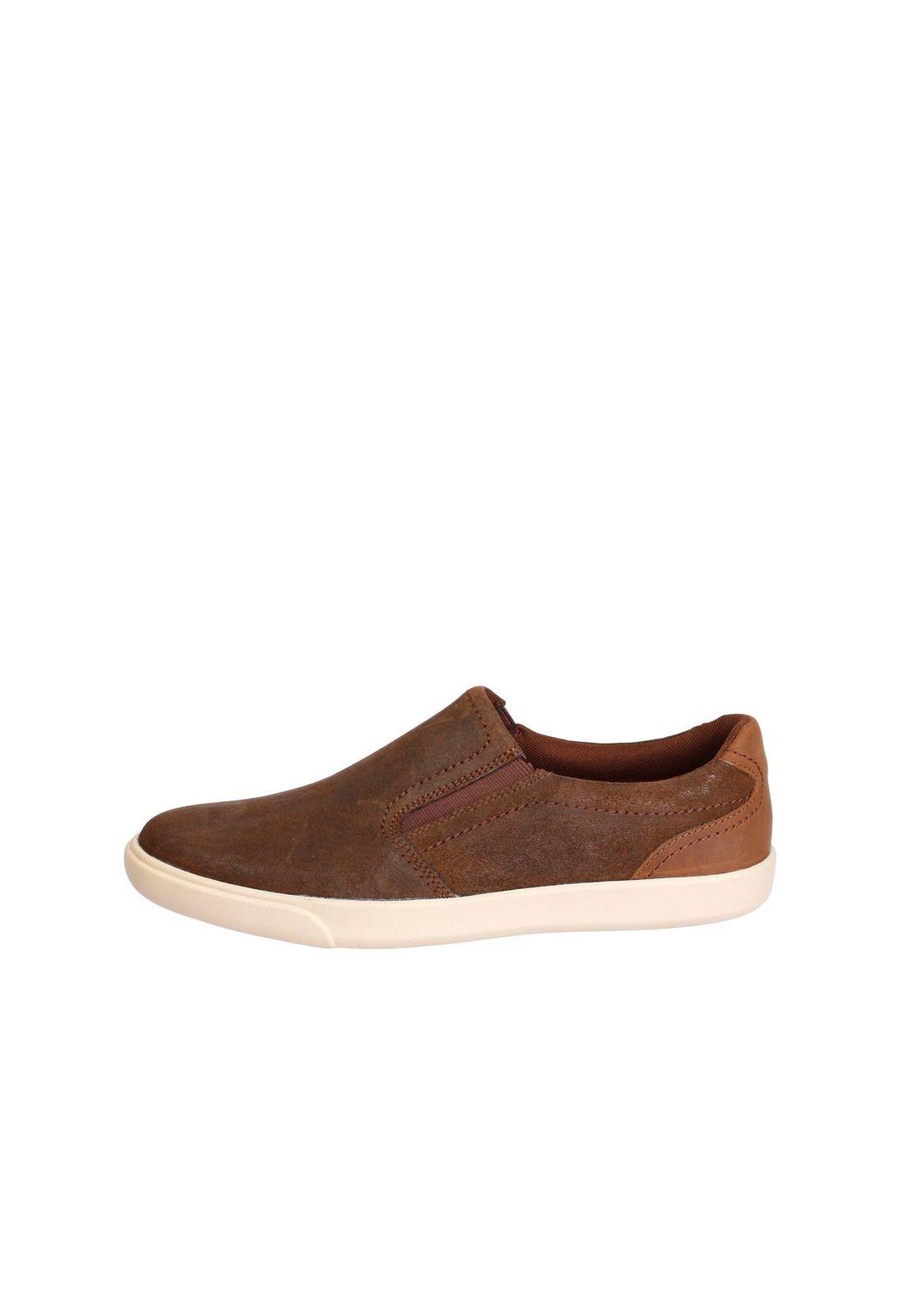Slip On Cuero Mullen Café-1