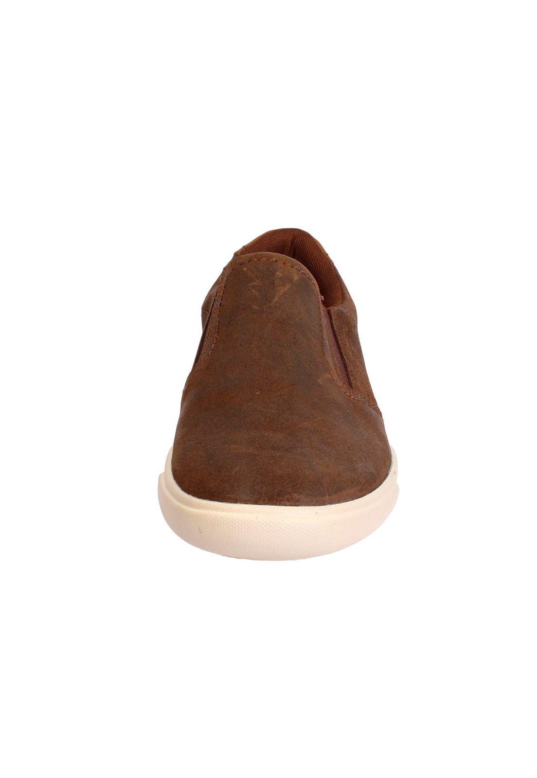 Slip On Cuero Mullen Café-3