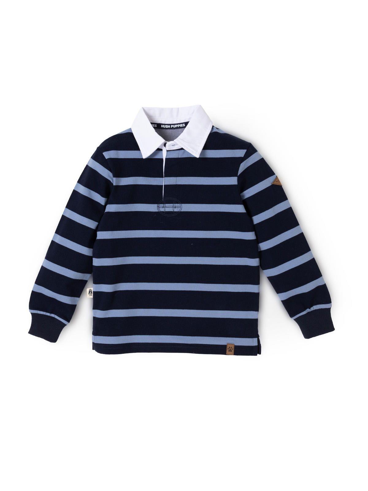 Polera Manga Larga Niño Timber Azul-0