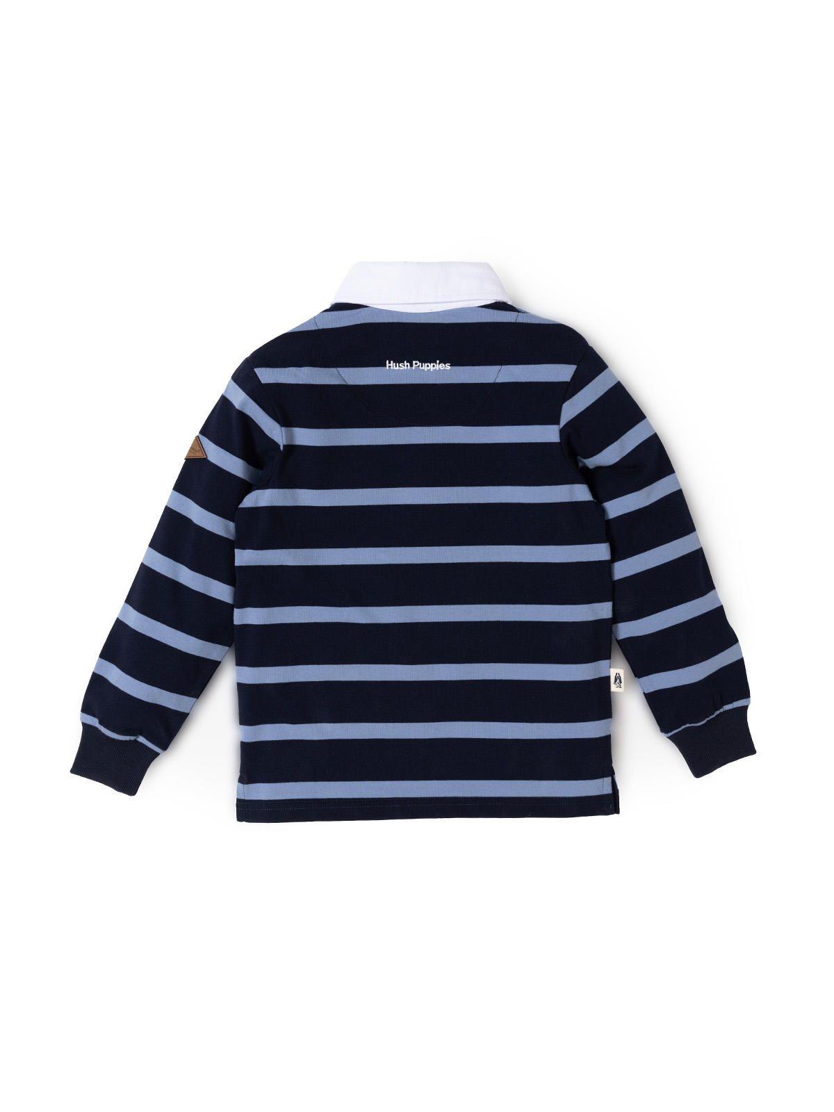 Polera Manga Larga Niño Timber Azul-1