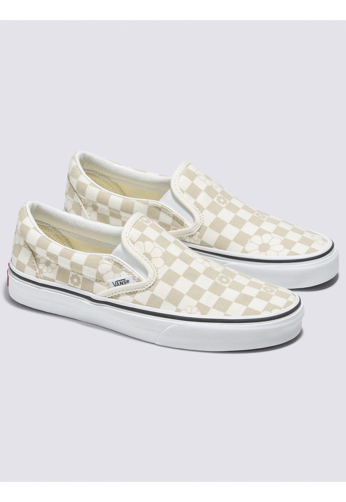 Zapatilla Classic Slip-On Crema Unisex-0