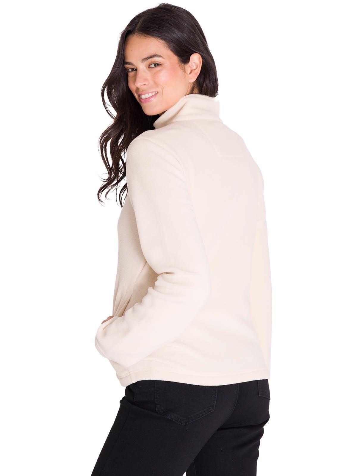 Polar Microfleece Full Zip Mujer Beige-3