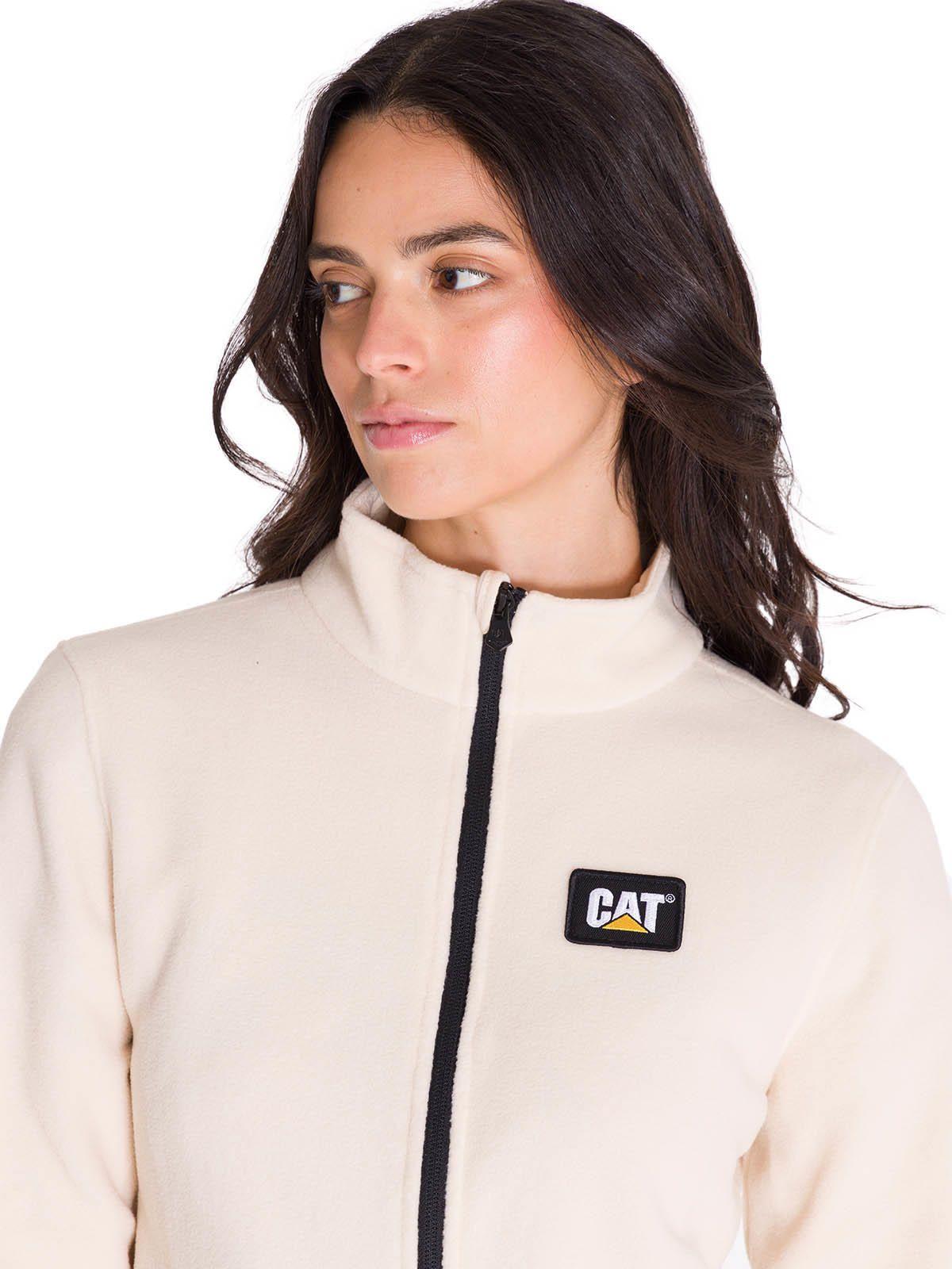 Polar Microfleece Full Zip Mujer Beige-4