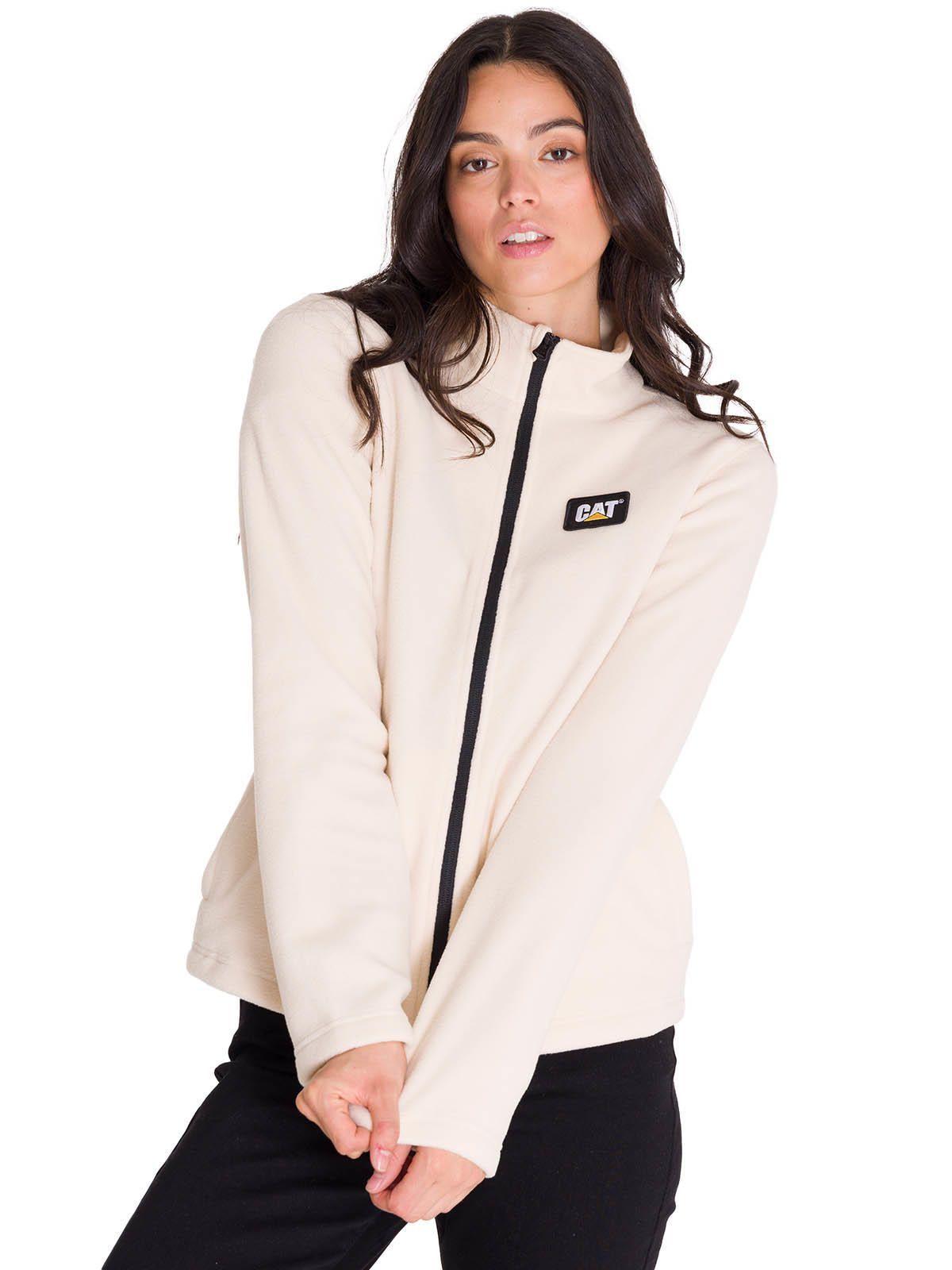Polar Microfleece Full Zip Mujer Beige-1