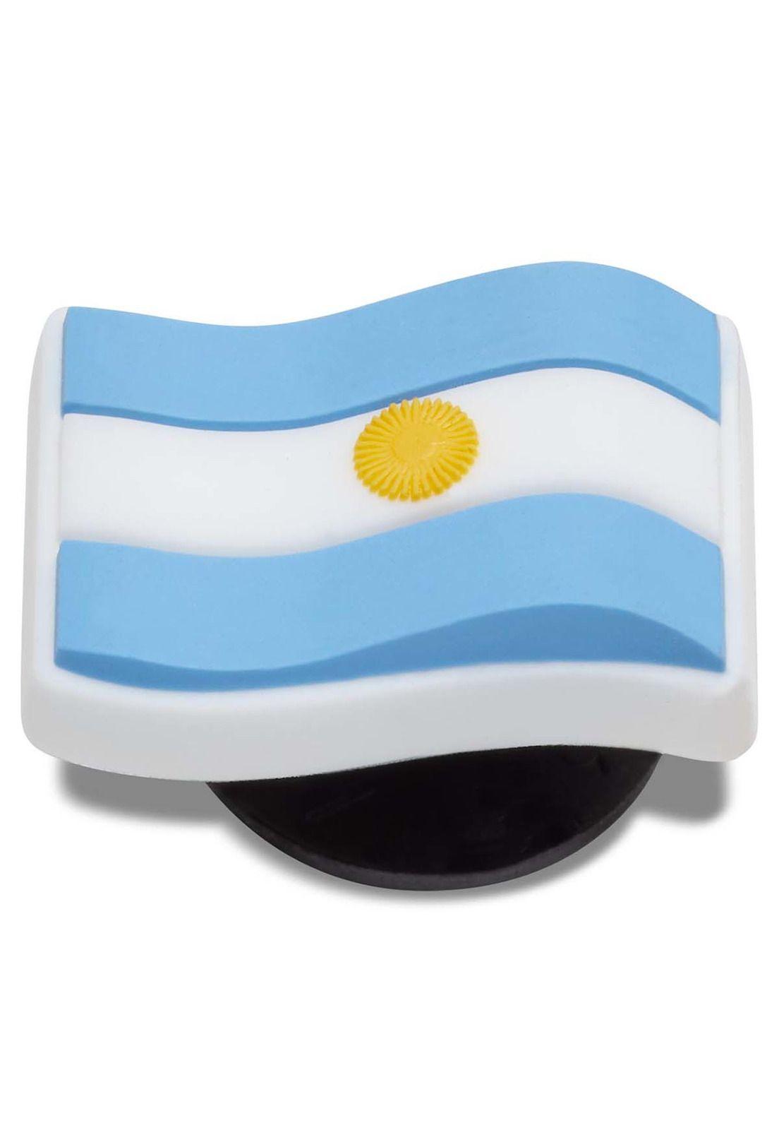 Jibbitz Crocs Bandera Argentina Blanco-2