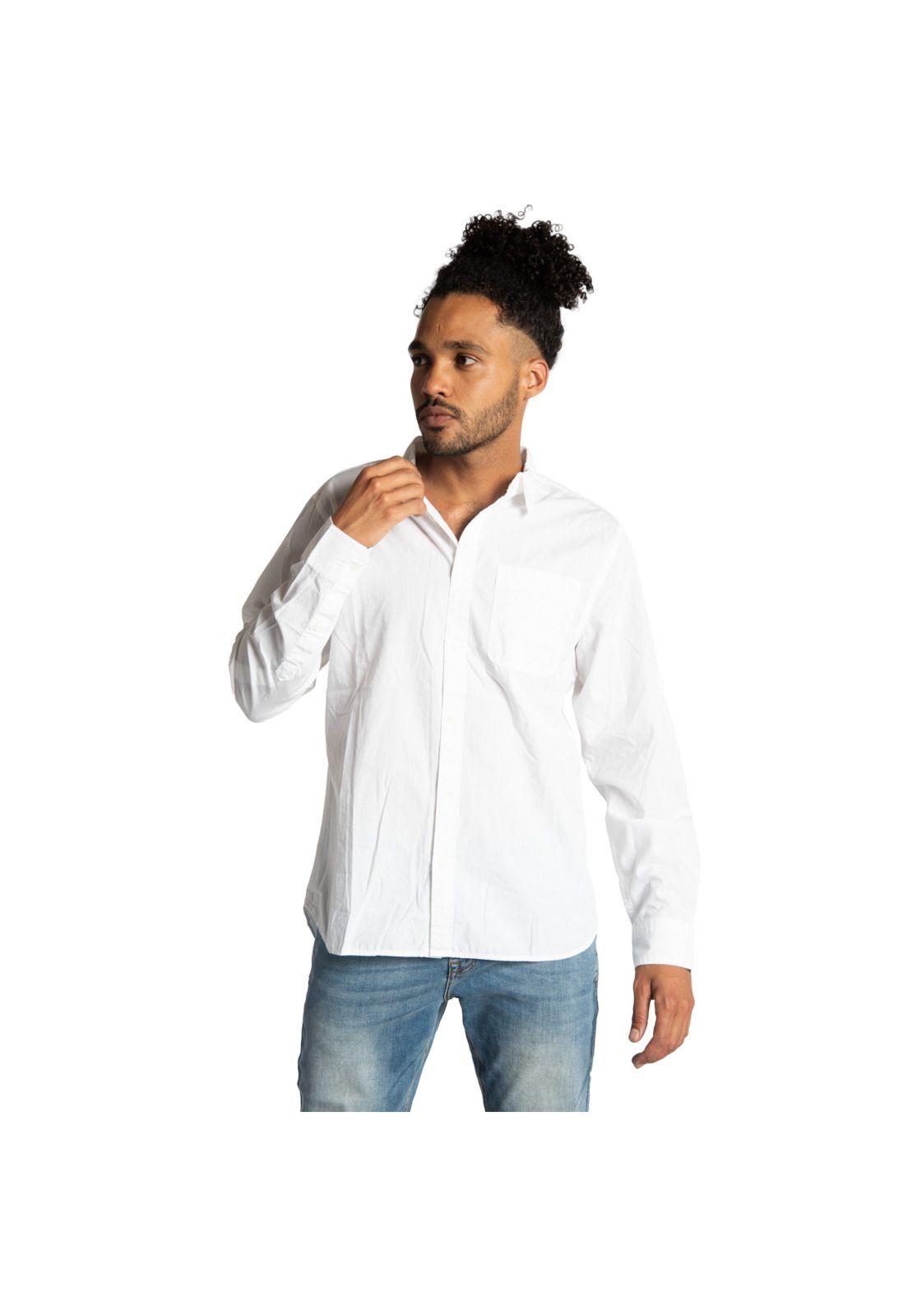 Camisa Hombre Foundation L/S Conve Blanco-0