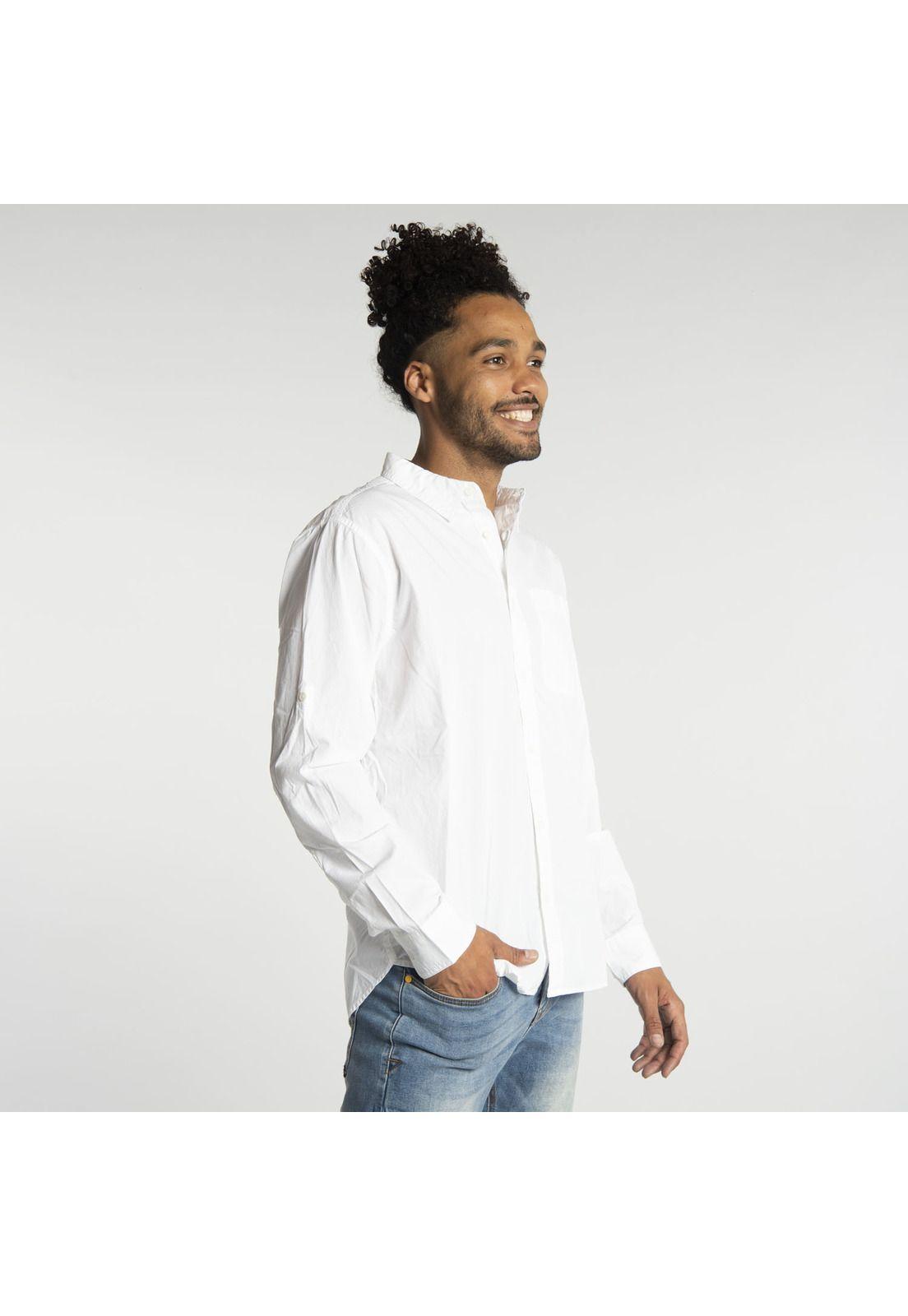Camisa Hombre Foundation L/S Conve Blanco-1
