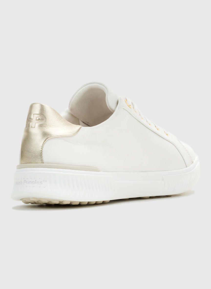 Zapatilla Cuero Mujer Mae Laceup Blanco-3