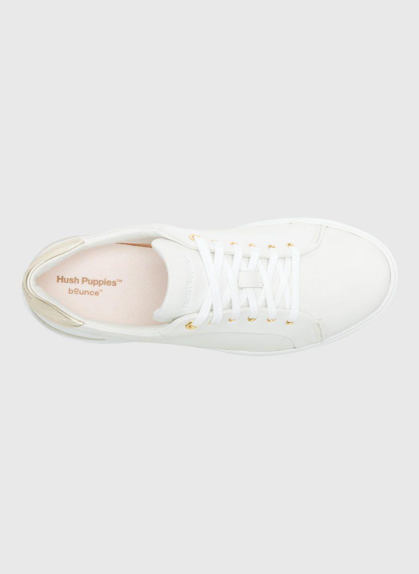 Zapatilla Cuero Mujer Mae Laceup Blanco-5