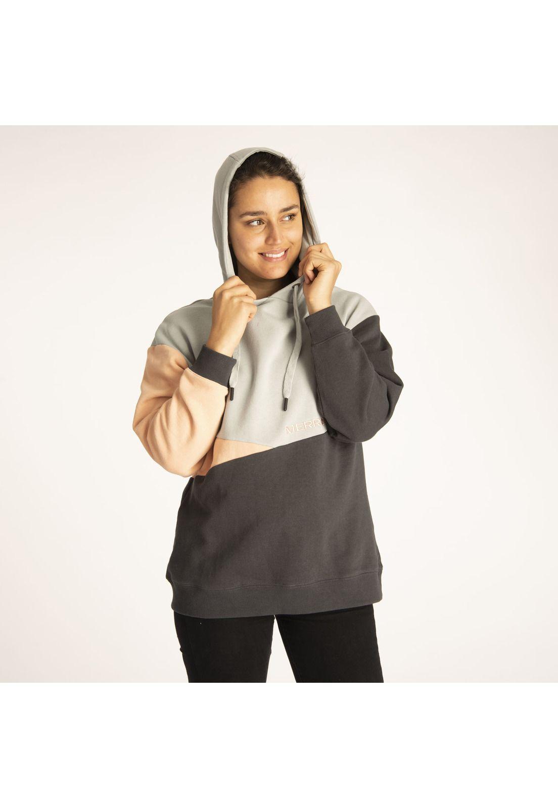 Polerón Mujer Piera Hoodie Gris-1