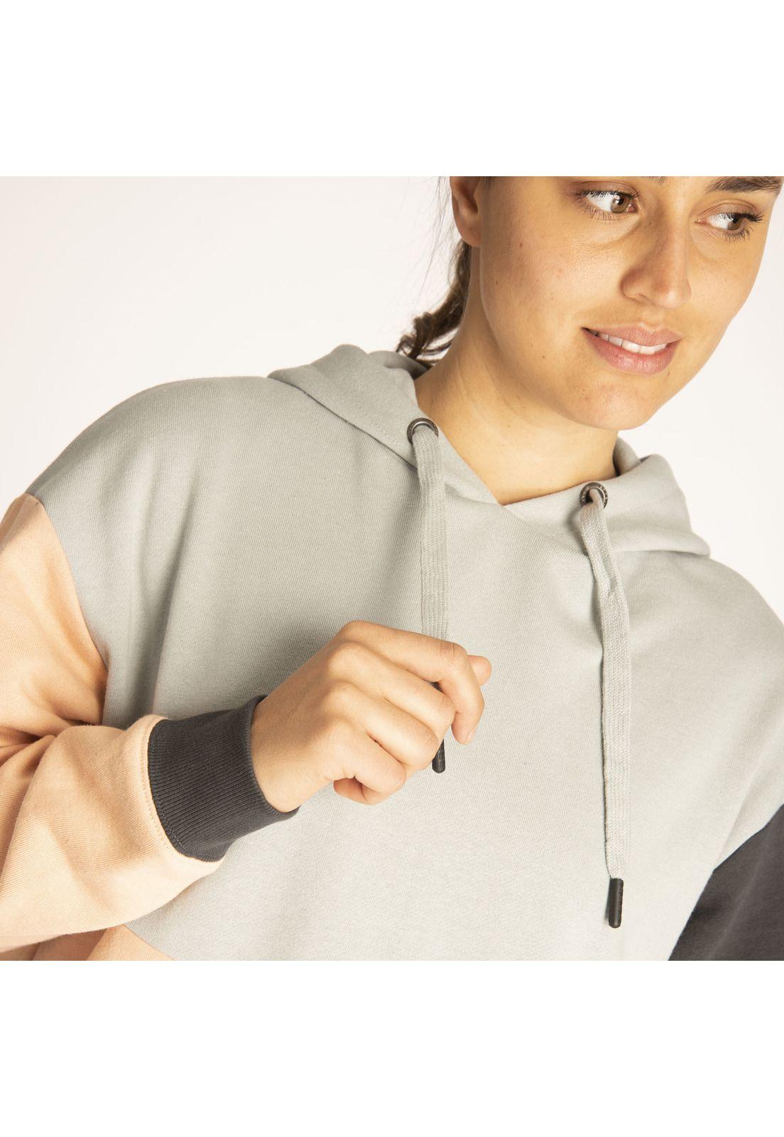 Polerón Mujer Piera Hoodie Gris-4