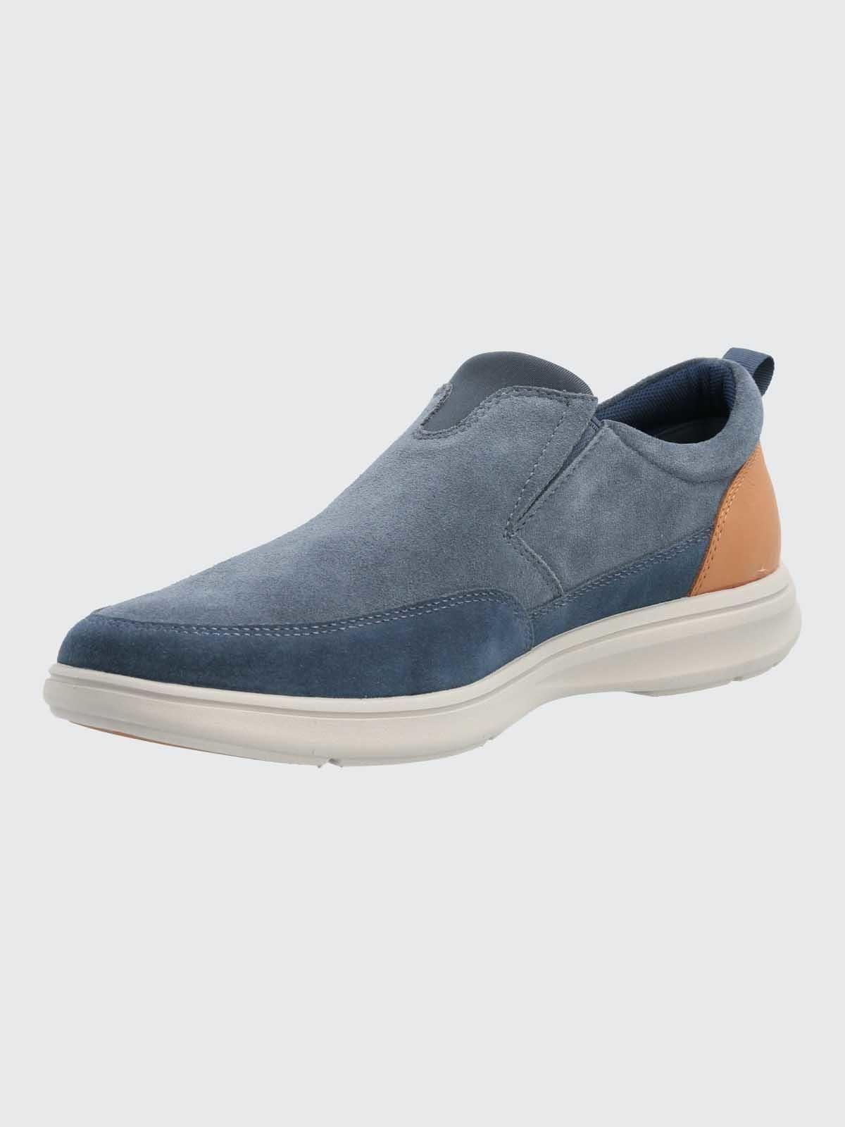 Zapato Hombre Cuero Robson Azul-4