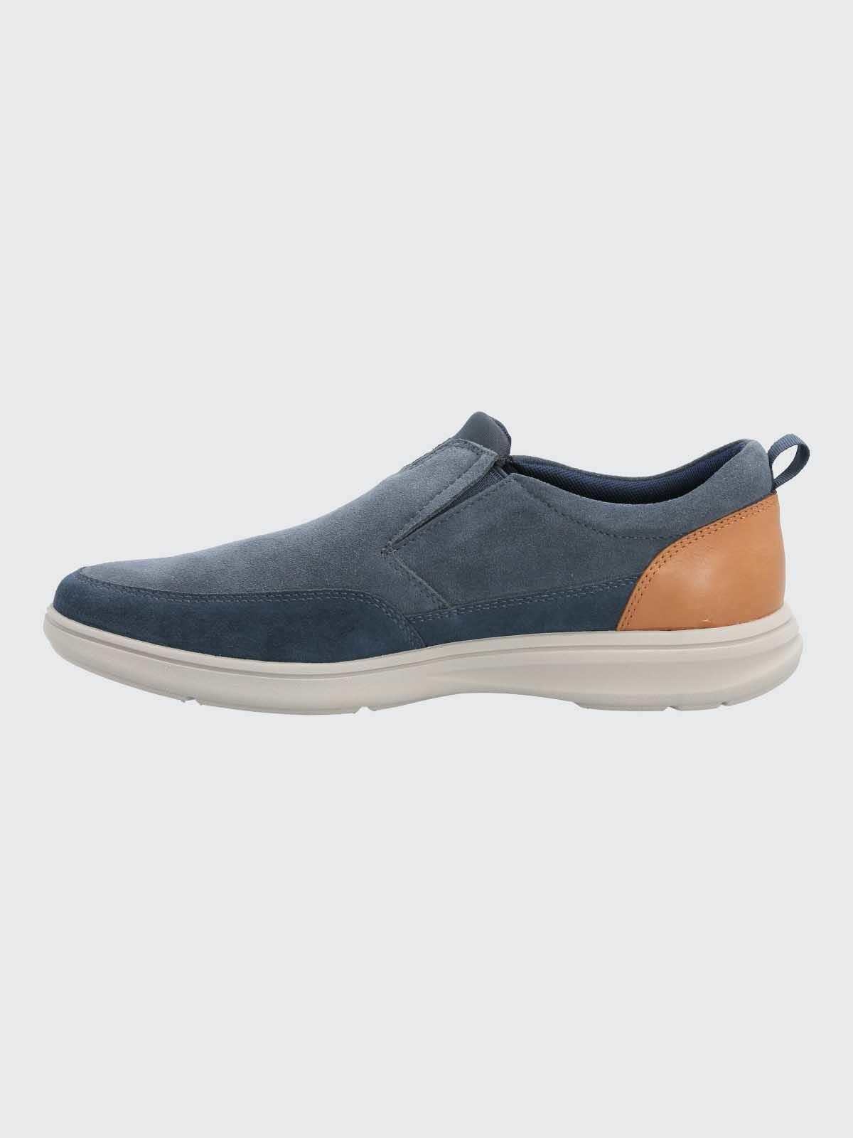 Zapato Hombre Cuero Robson Azul-5
