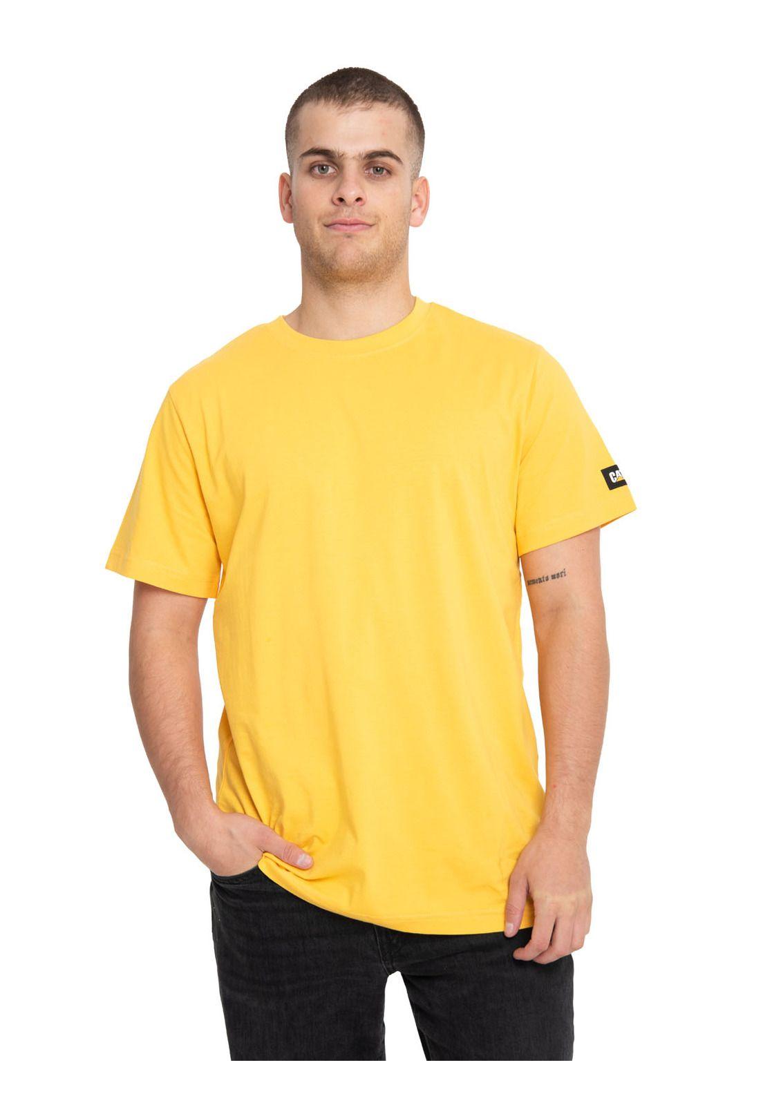 Polera Manga Corta Hombre Essential S/SAmarillo-0