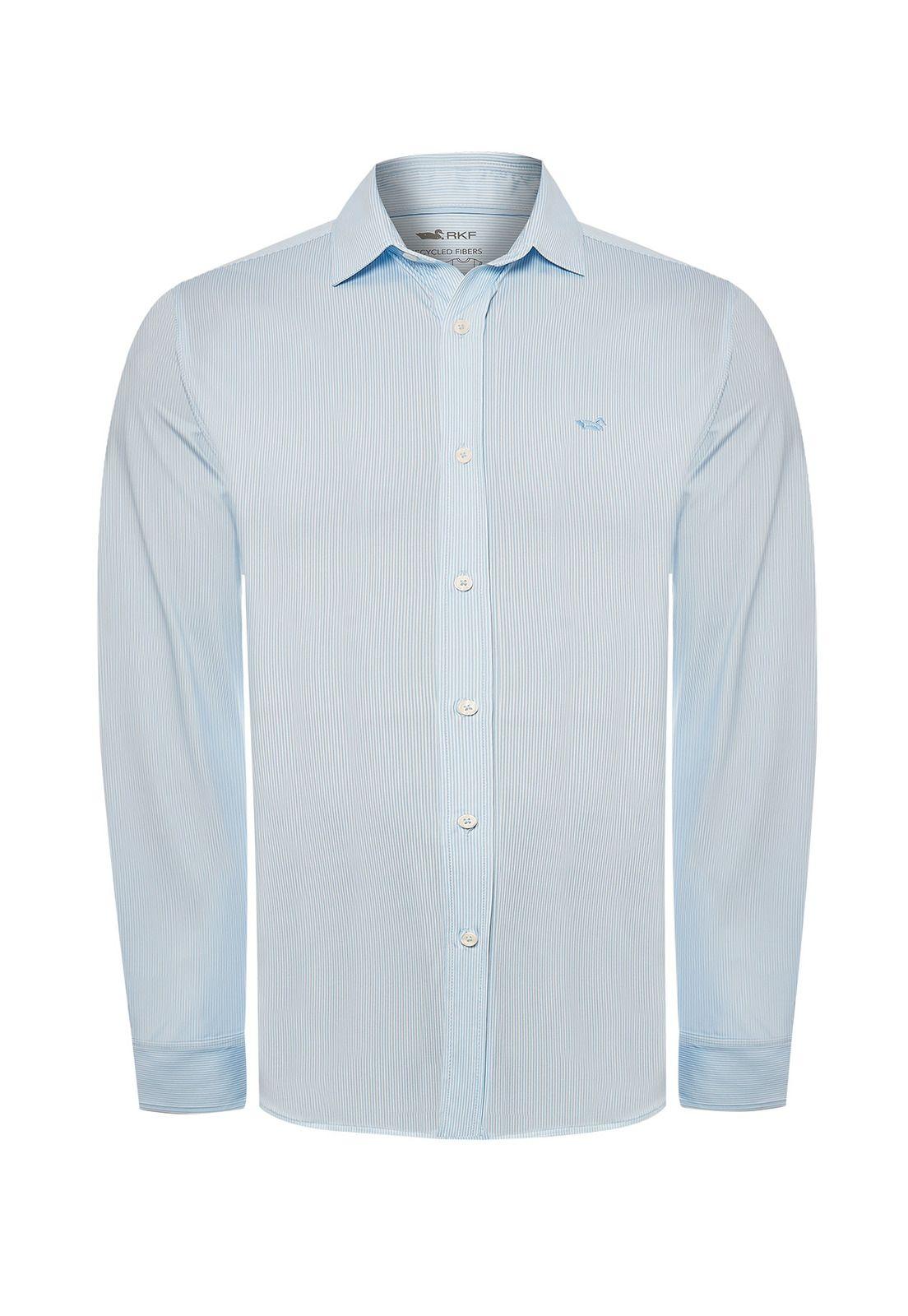 Camisa Fibras Recicladas Hombre Sports Azul-0